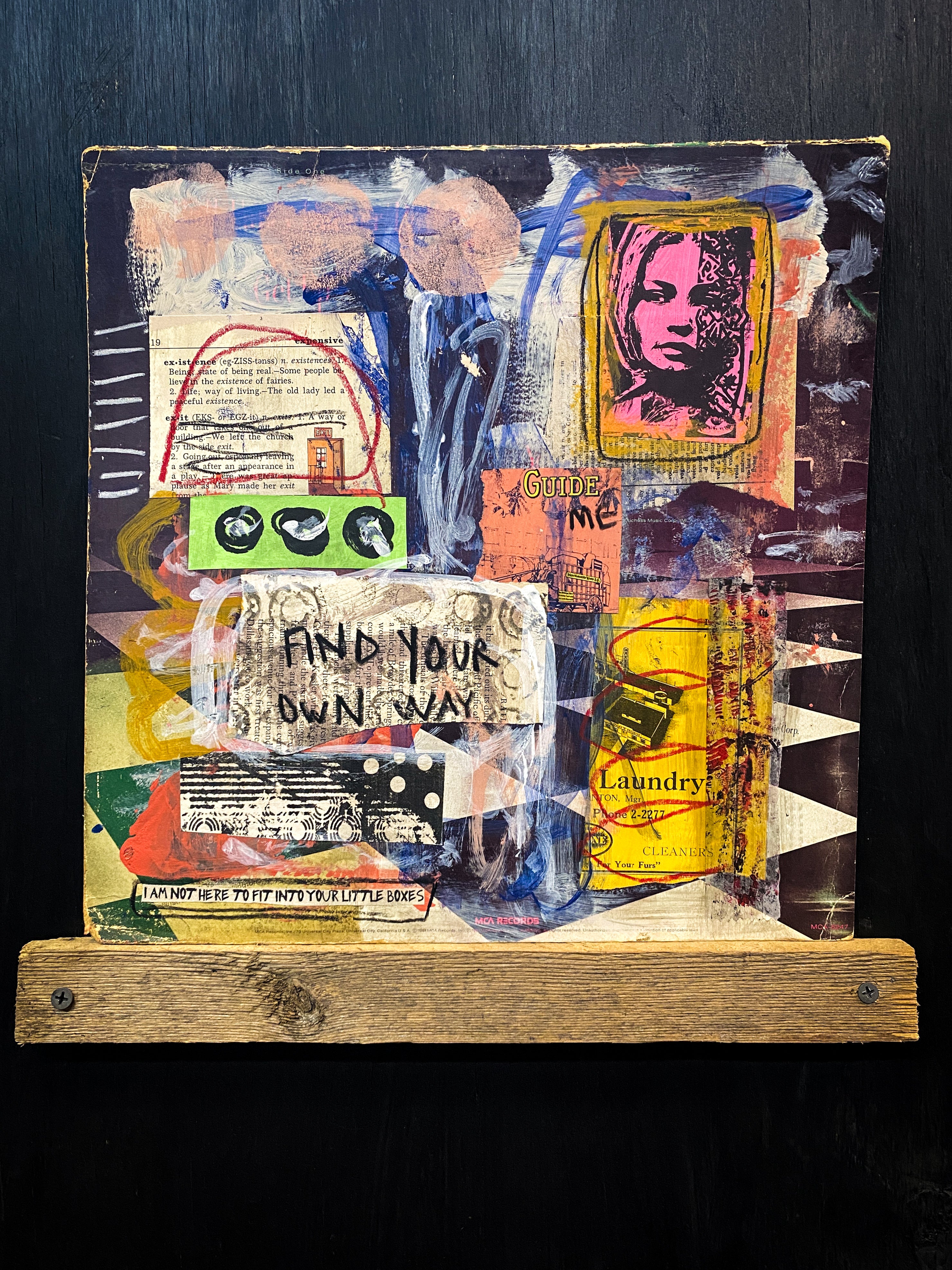 Existence - Original Mixed Media Collage