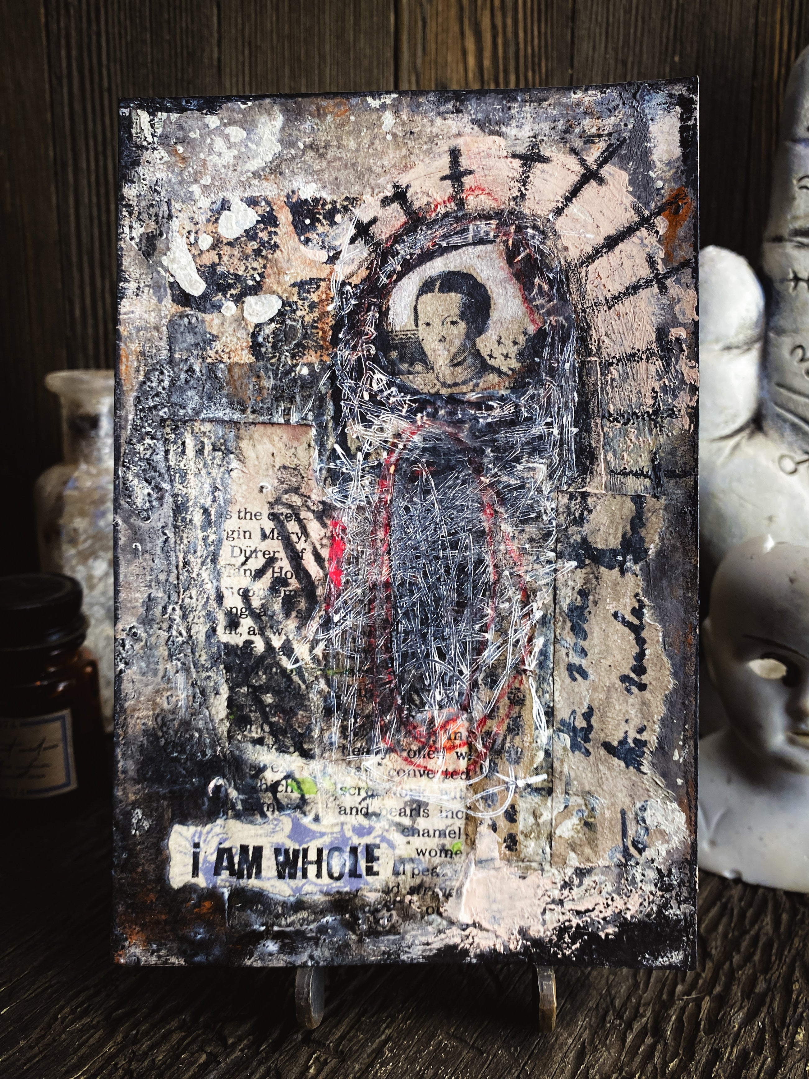 I Am Whole - Original Mixed Media Collage