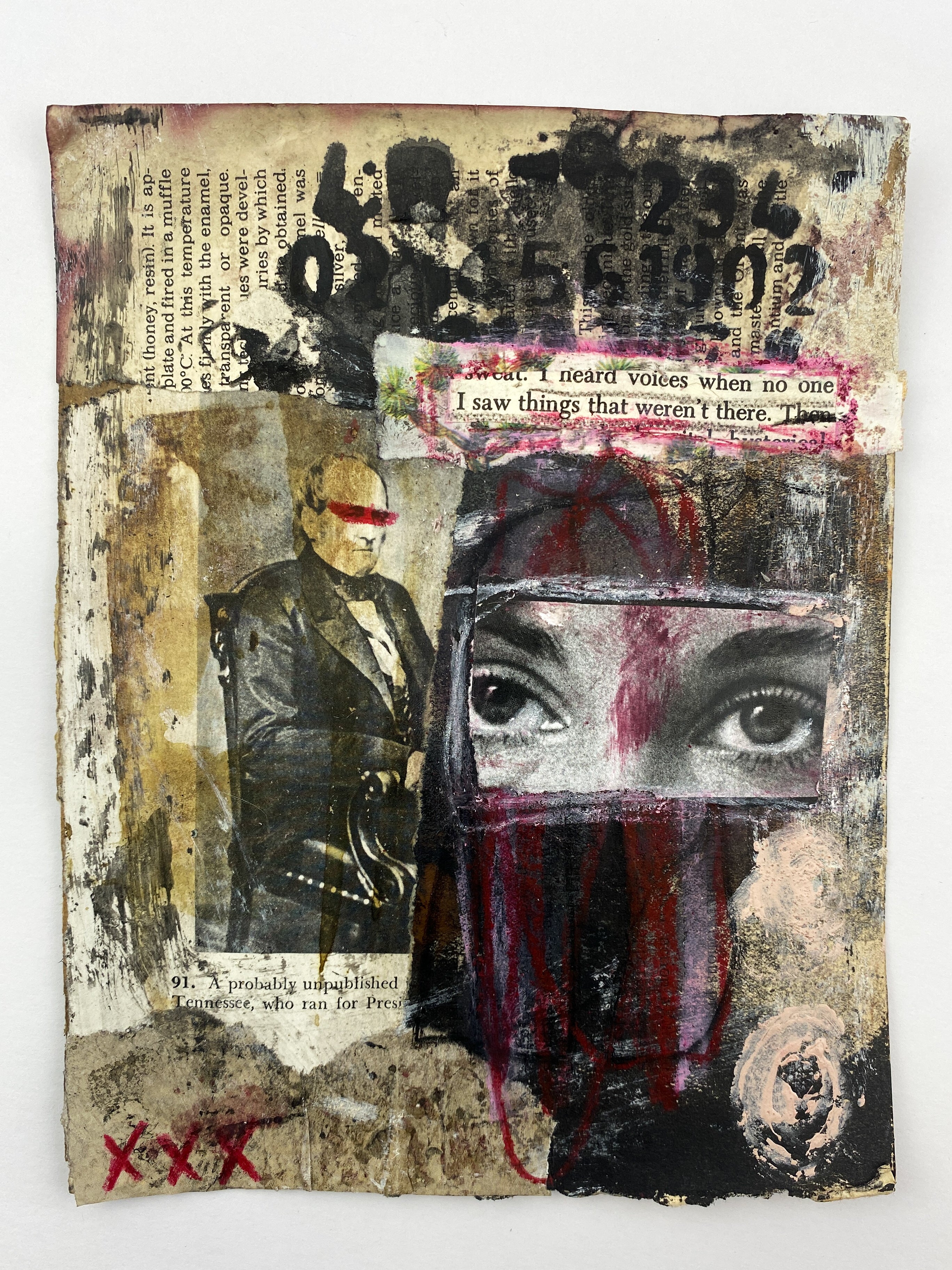 Seer - Original Mixed Media Collage