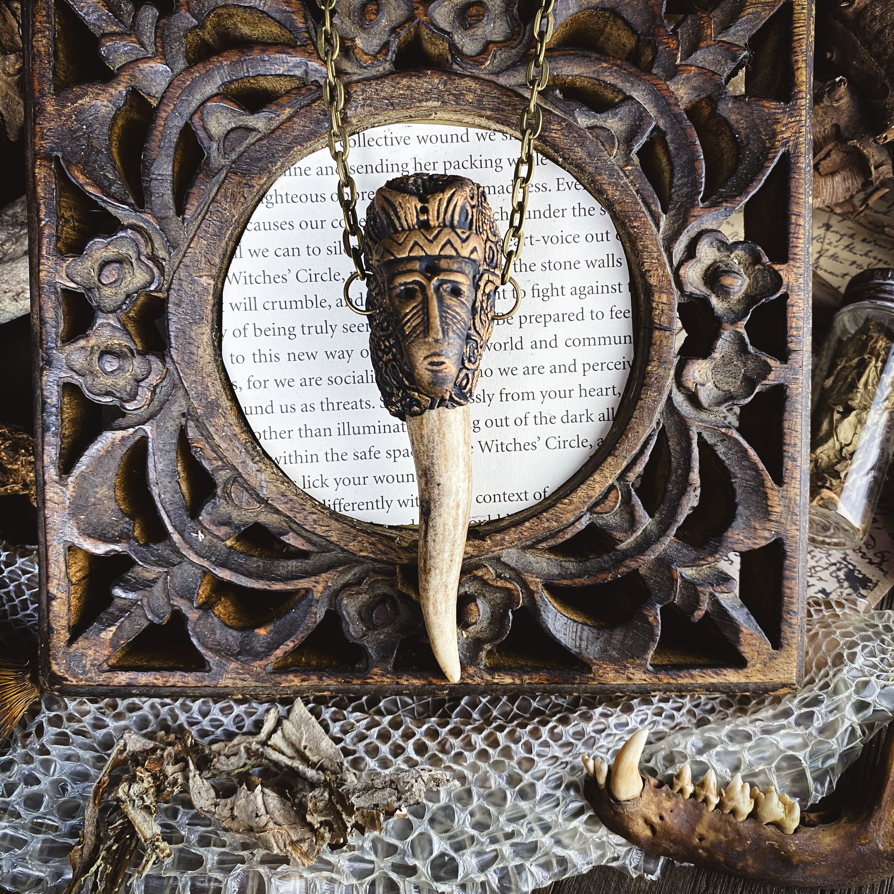 Deer Medicine Necklace - Handcrafted Talisman