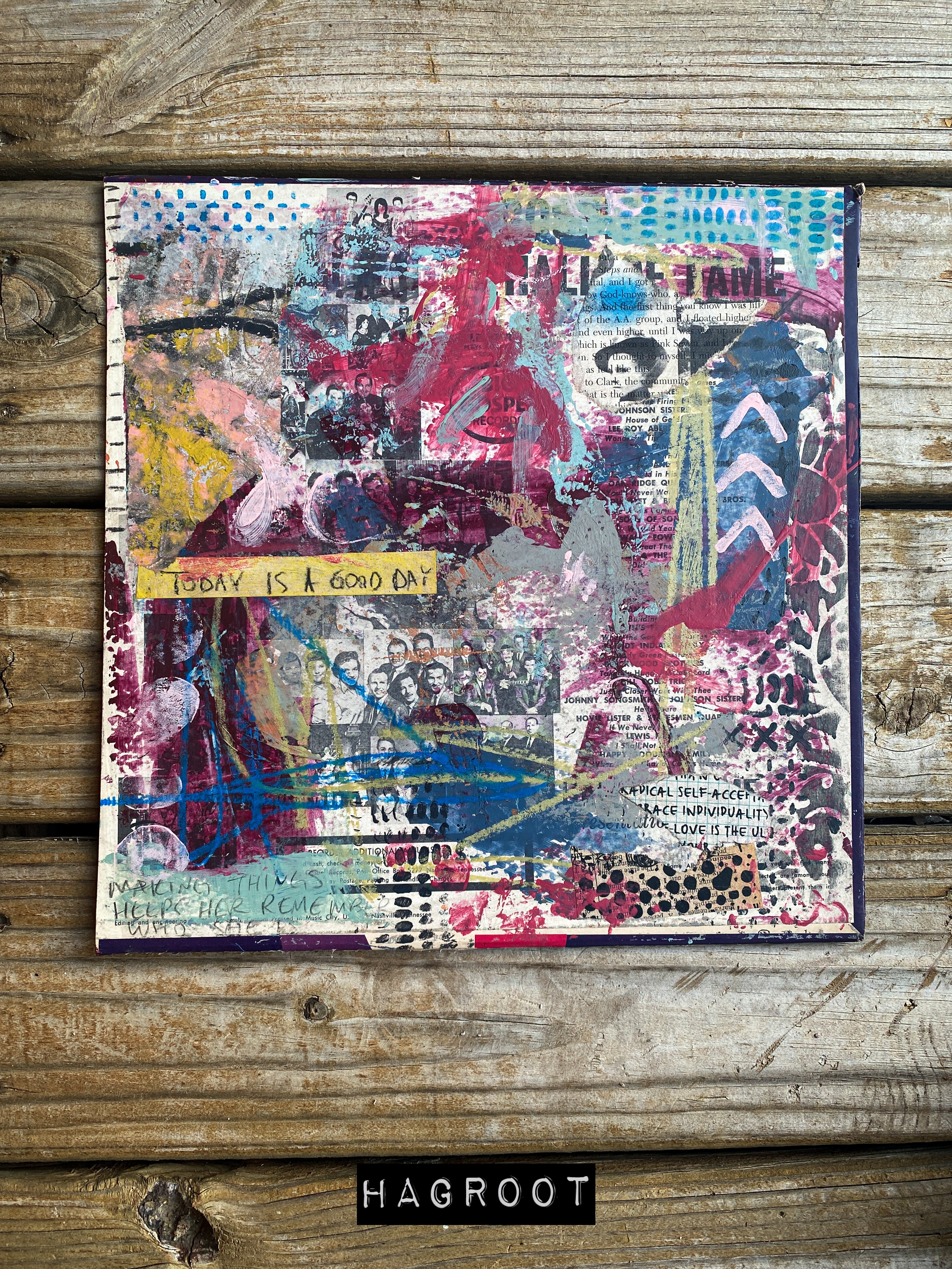 A Good Day - Original Mixed Media Abstract Collage