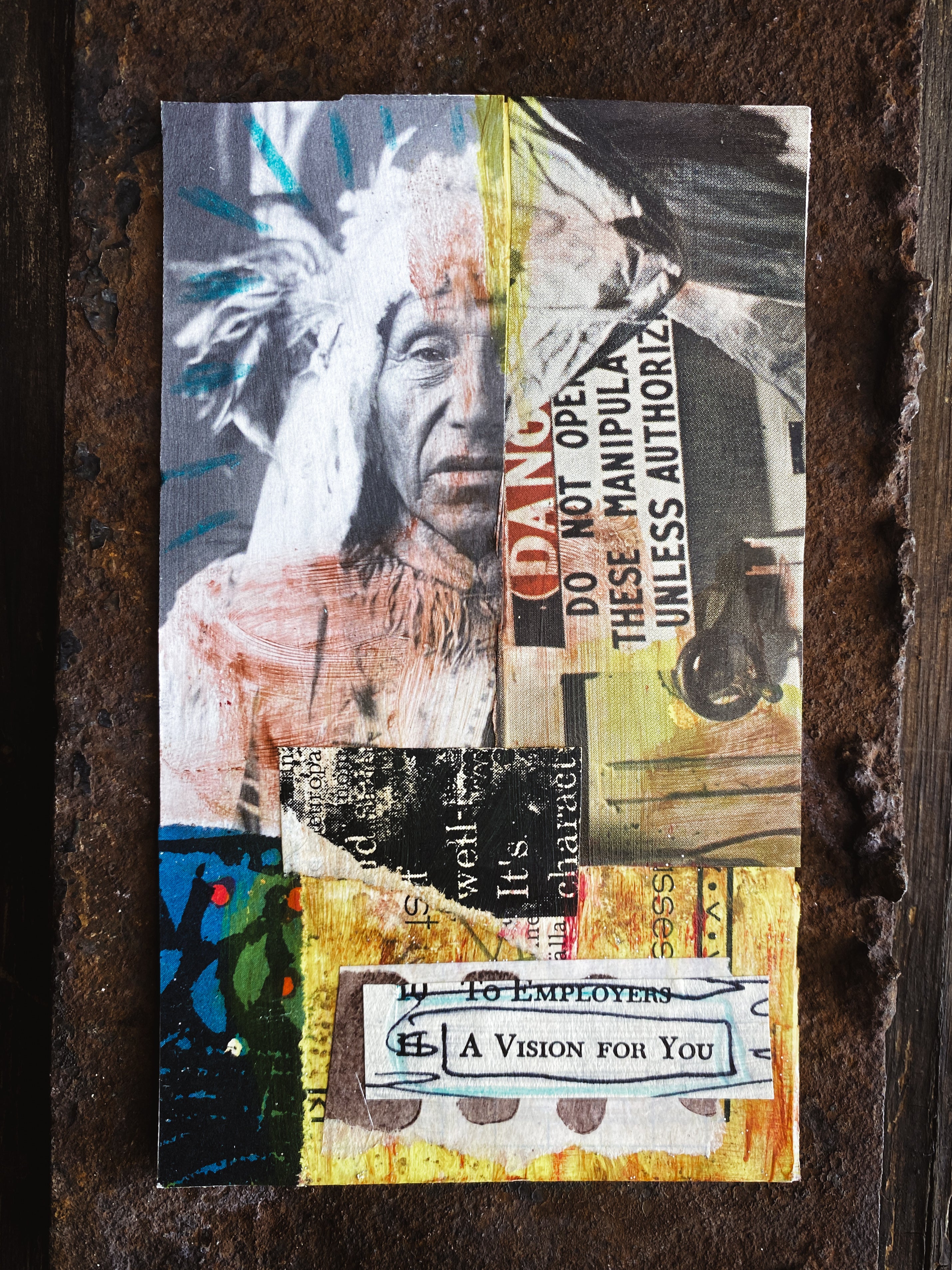 A Vision For You - Original Mixed Media Collage