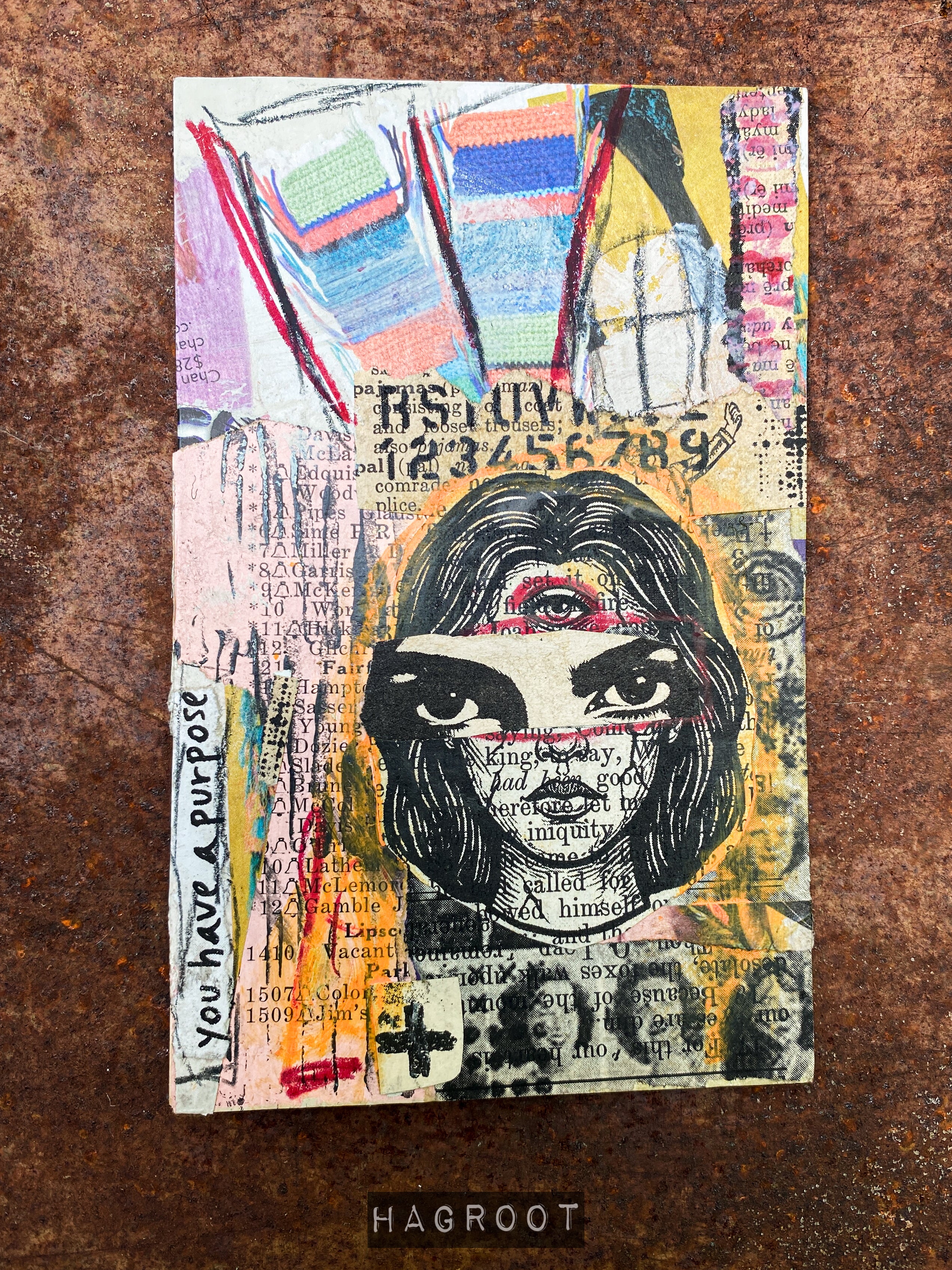 See Your Purpose - Original Mixed Media Collage