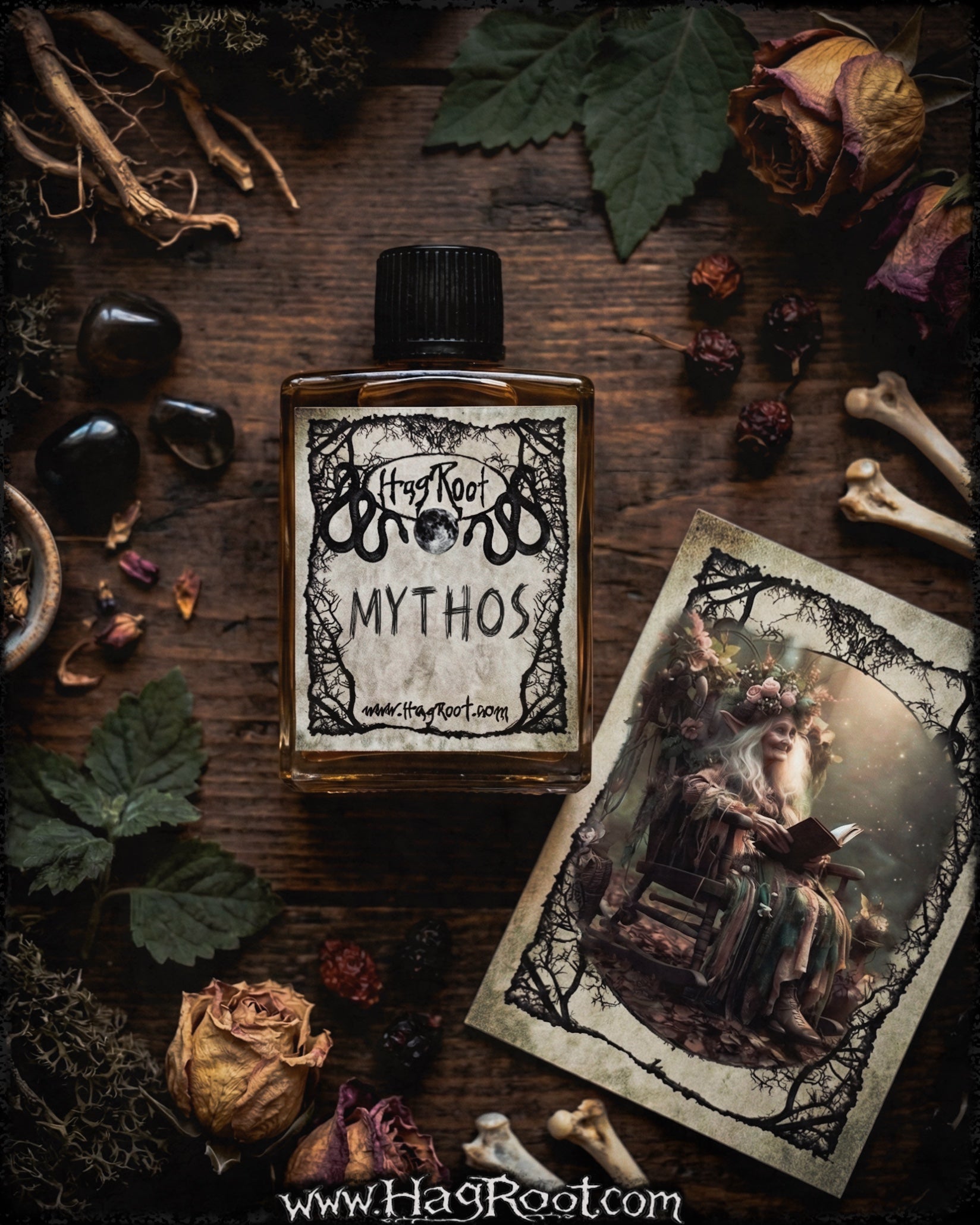 MYTHOS-(Pine, Mint, Vetiver, Frankincense, Cedar, Leather, Patchouli, Saffron)-Perfume, Cologne, Anointing, Ritual Oil