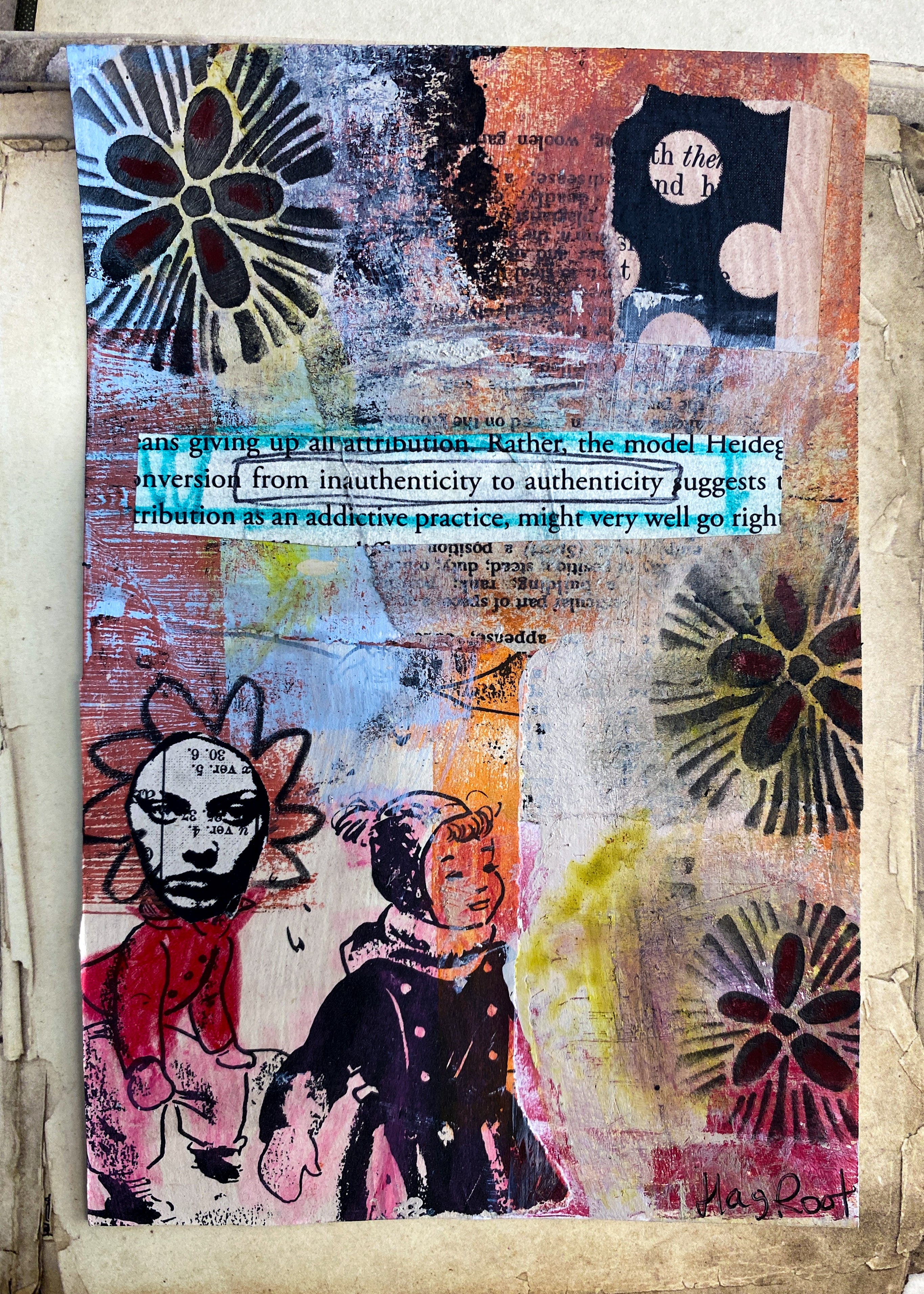 Authenticity - Original Mixed Media Collage