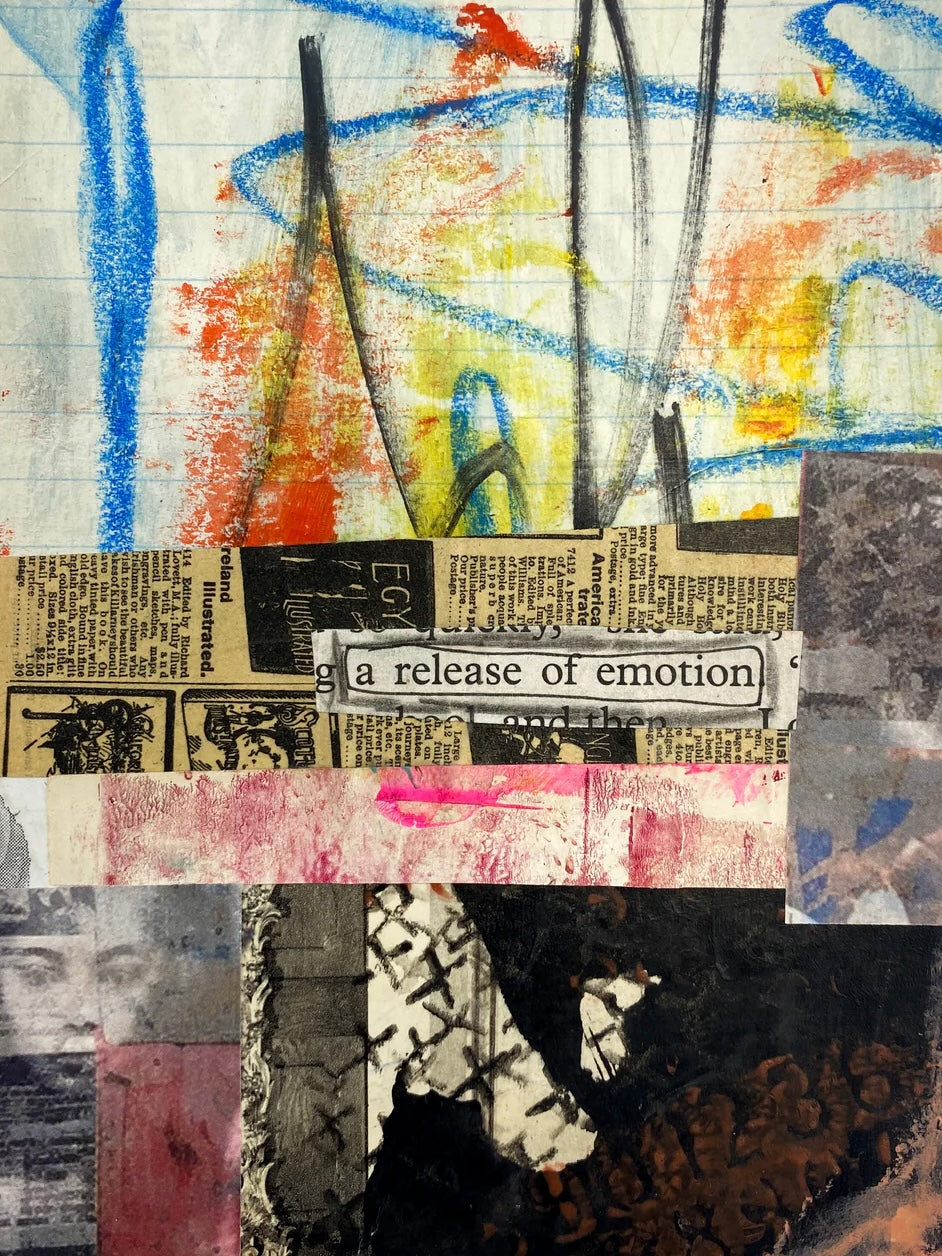 Release Of Emotion - Original Mixed Media Collage