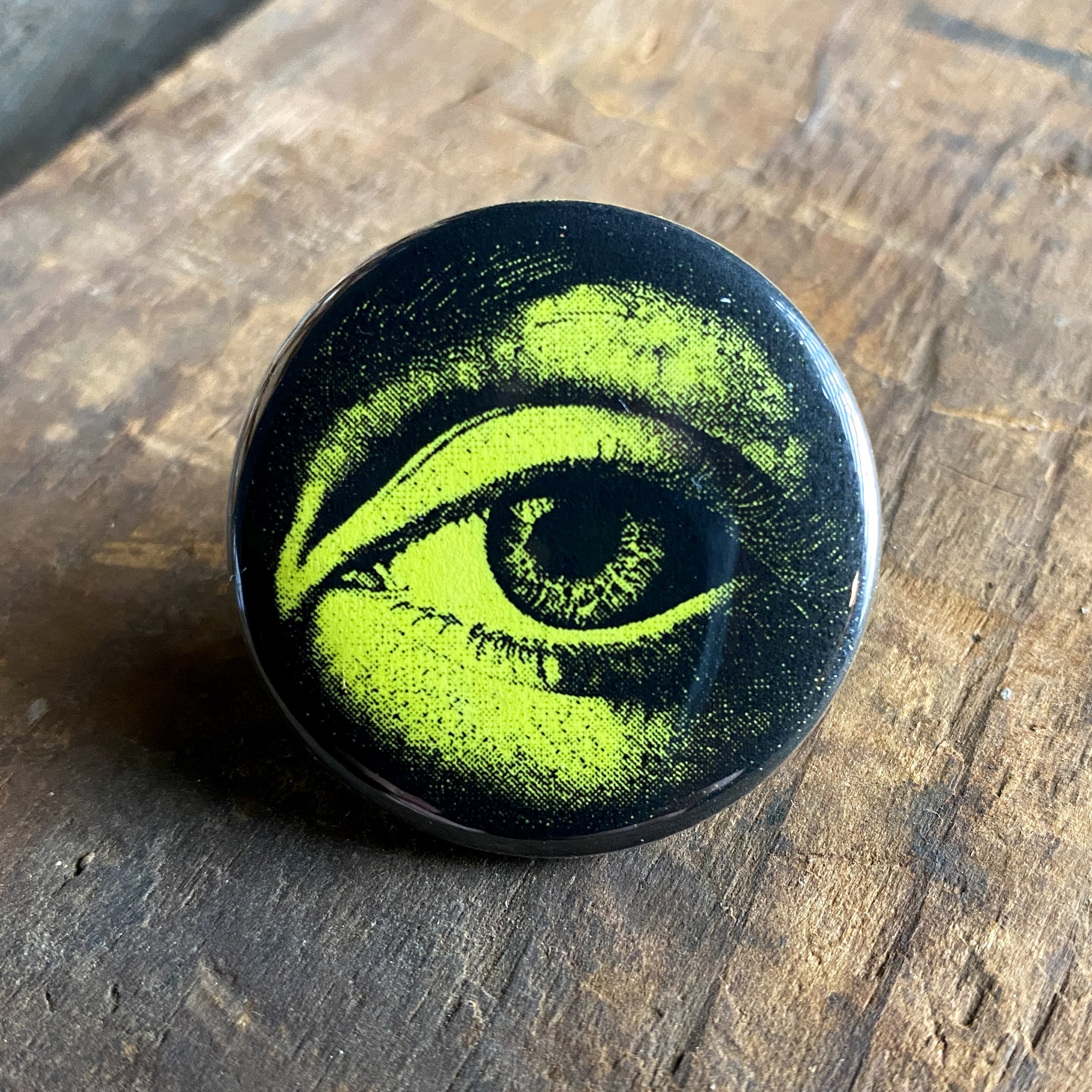 Eye - Hand Pressed Button/Pin - 1.5"