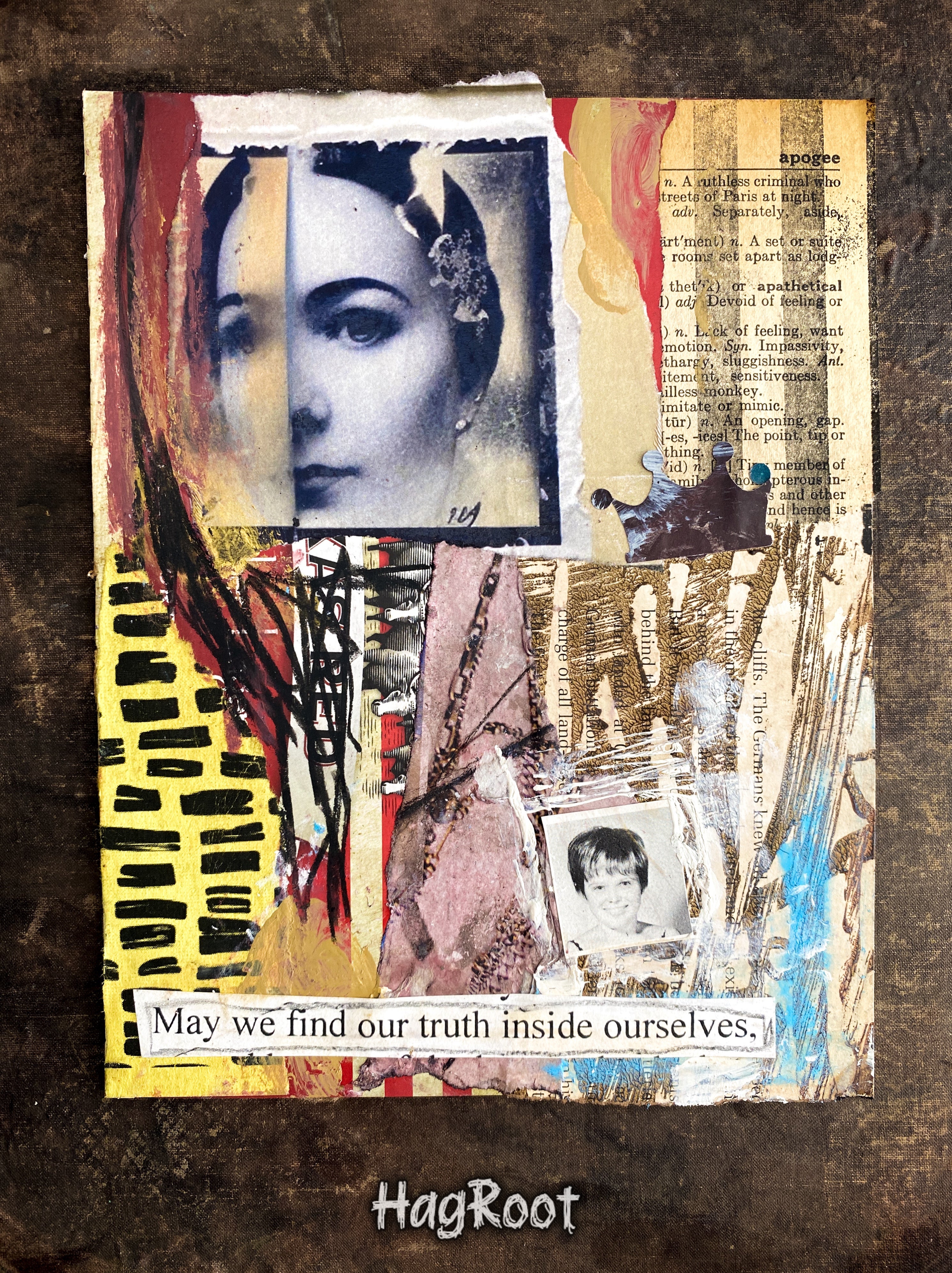 Truth Inside Ourselves - Original Mixed Media Collage
