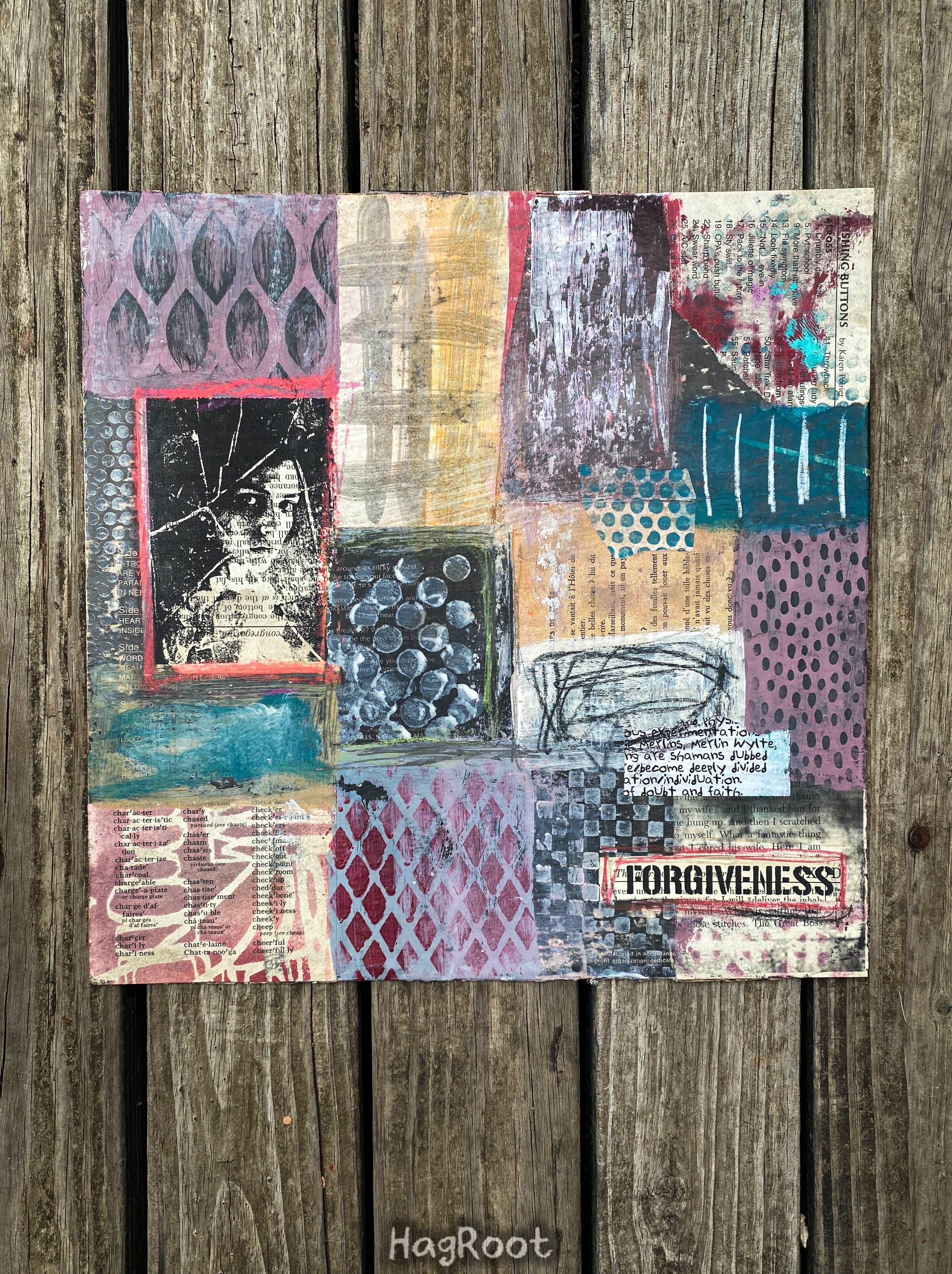 Forgiveness - Original Mixed Media Collage