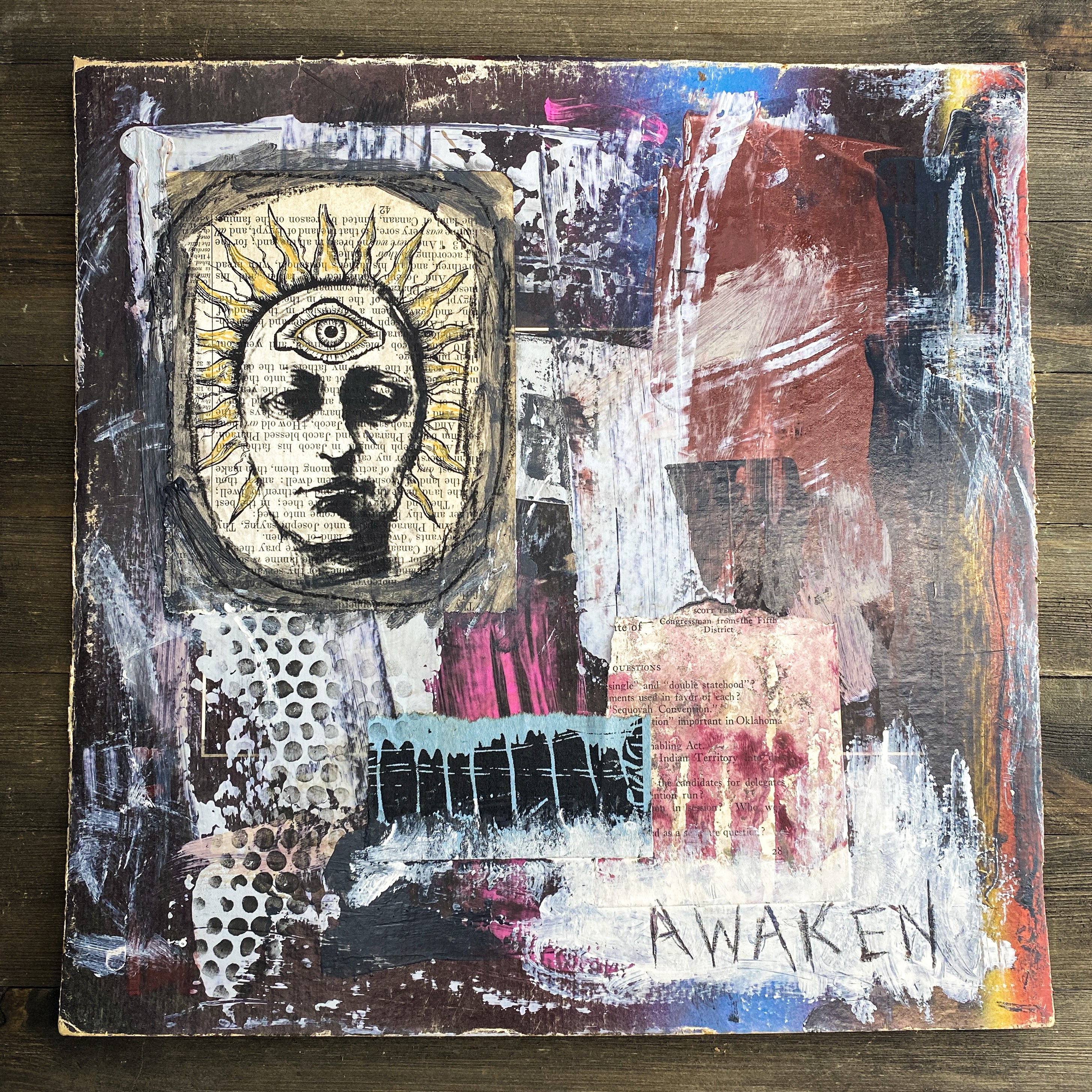 Awaken - Original Mixed Media Collage