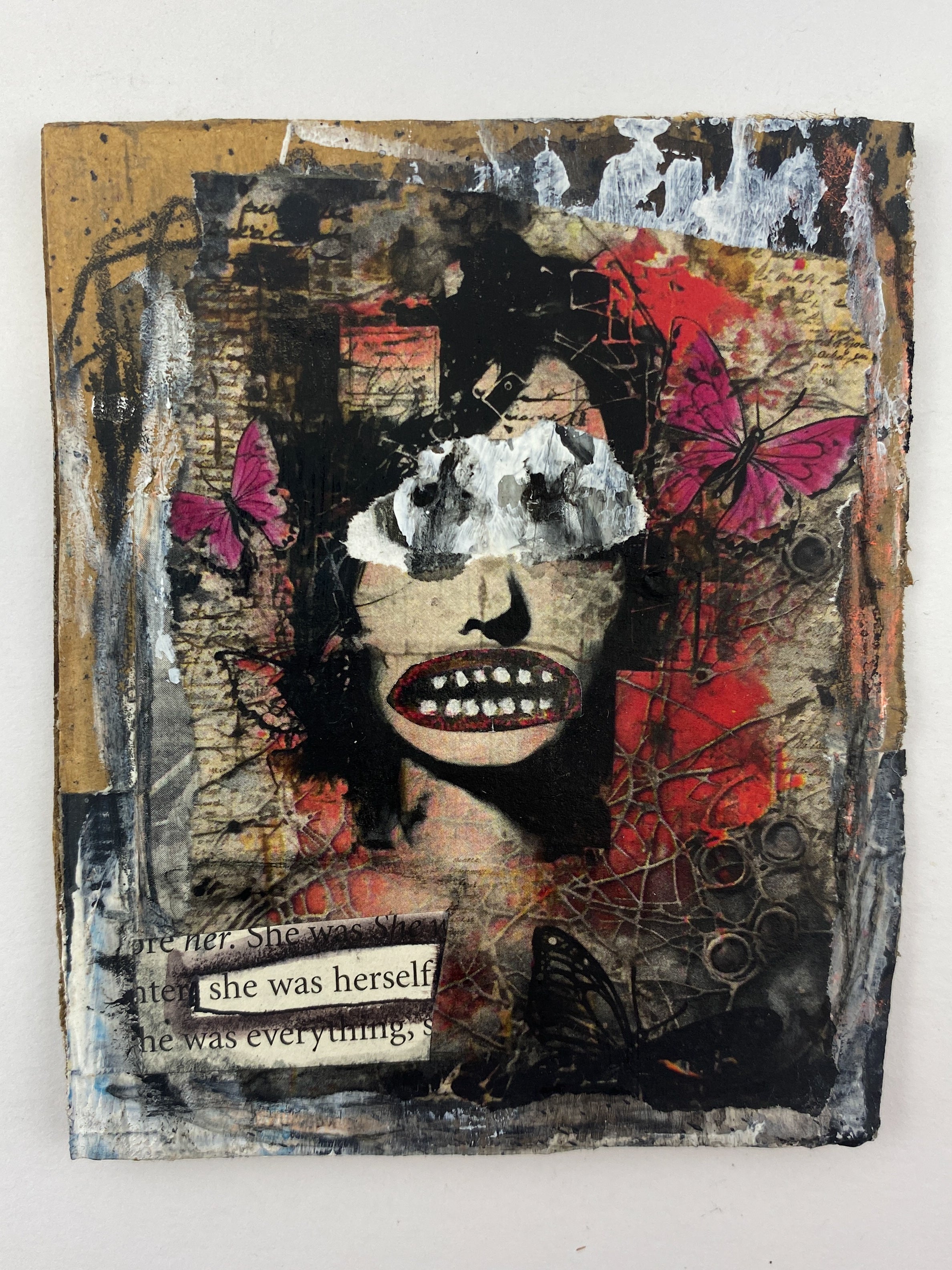 She Was Herself - Original Mixed Media Collage