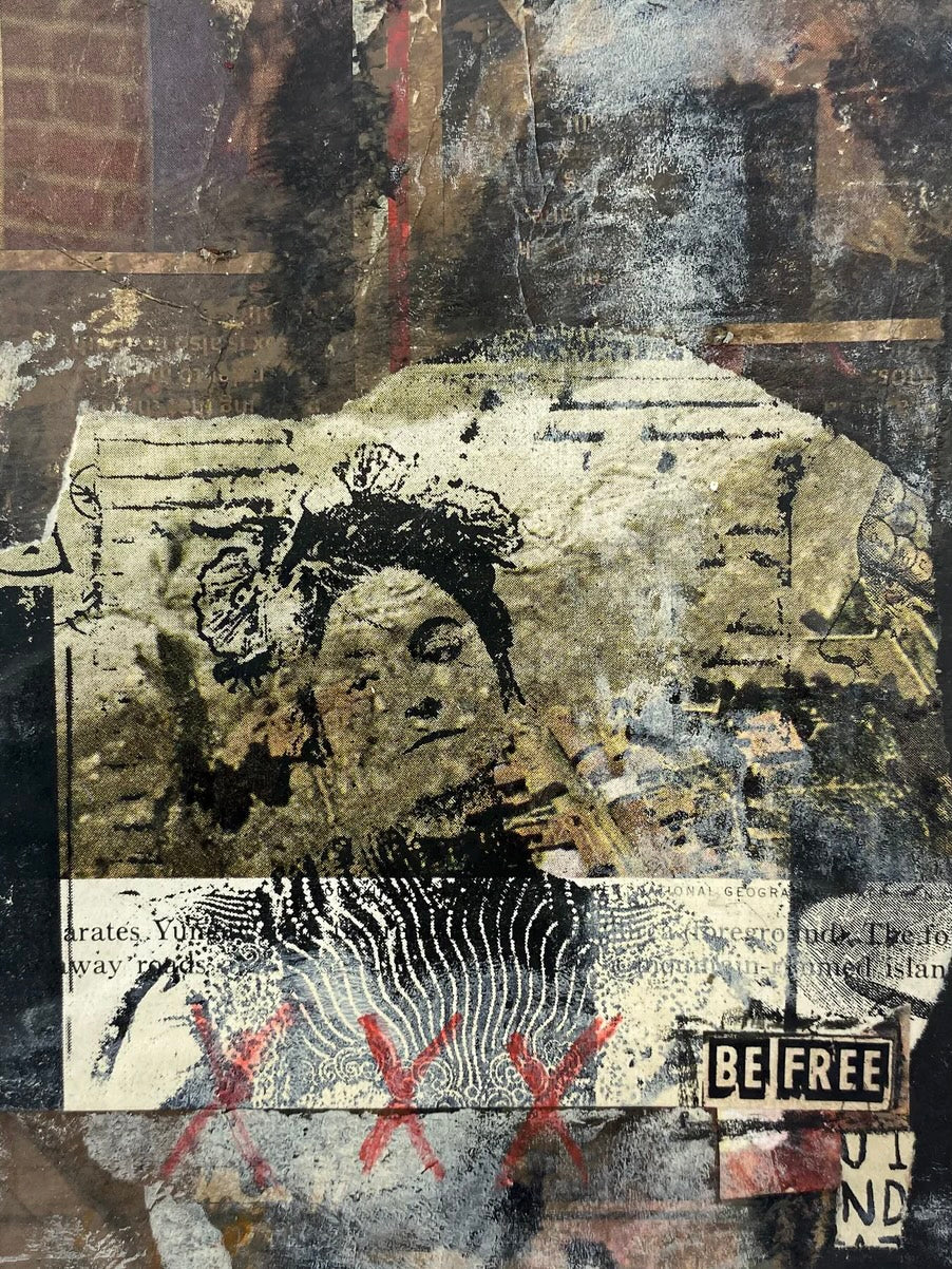 Be Free - Original Mixed Media Collage