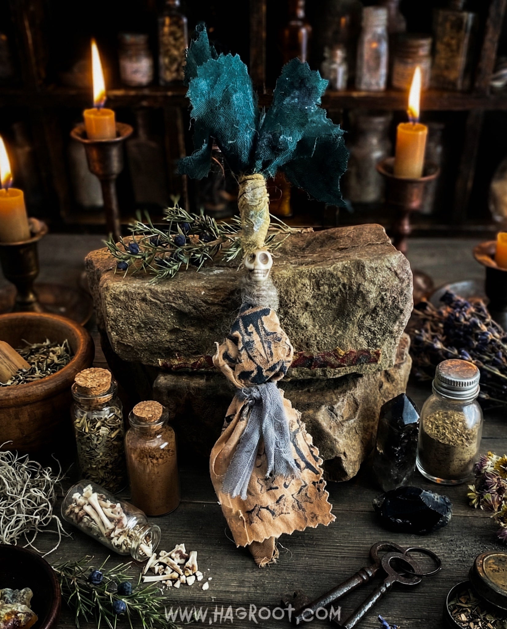 A Sanctuary for Your Shadows - Hand Crafted Doll for Energy Transference + Releasing Grief, Fear, Worry, Anxiety, Trauma + Self Doubt