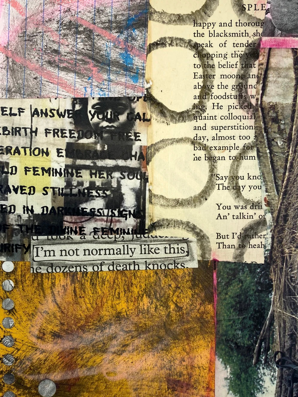 Not Like This - Original Mixed Media Collage