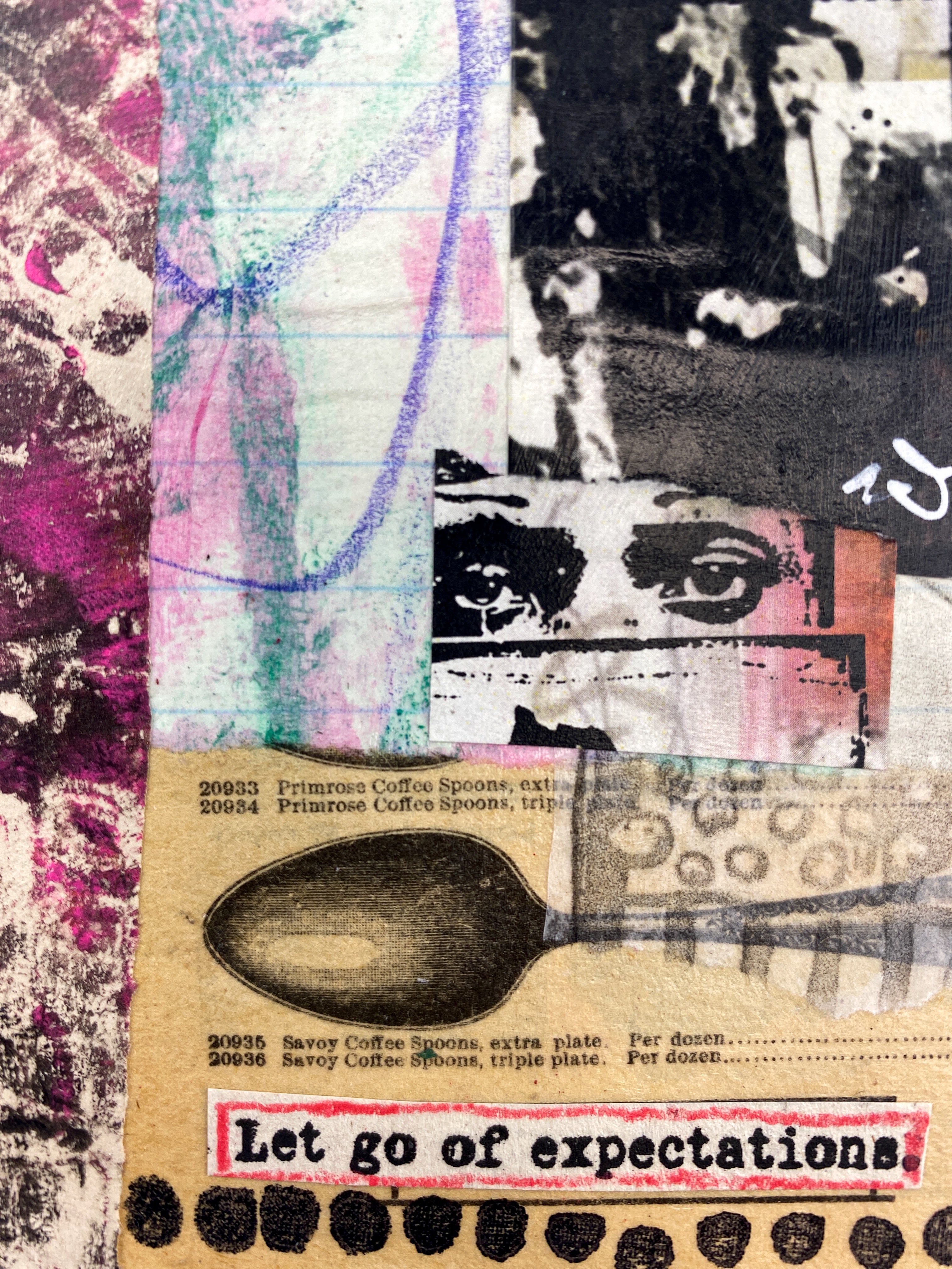 Expectations - Original Mixed Media Collage