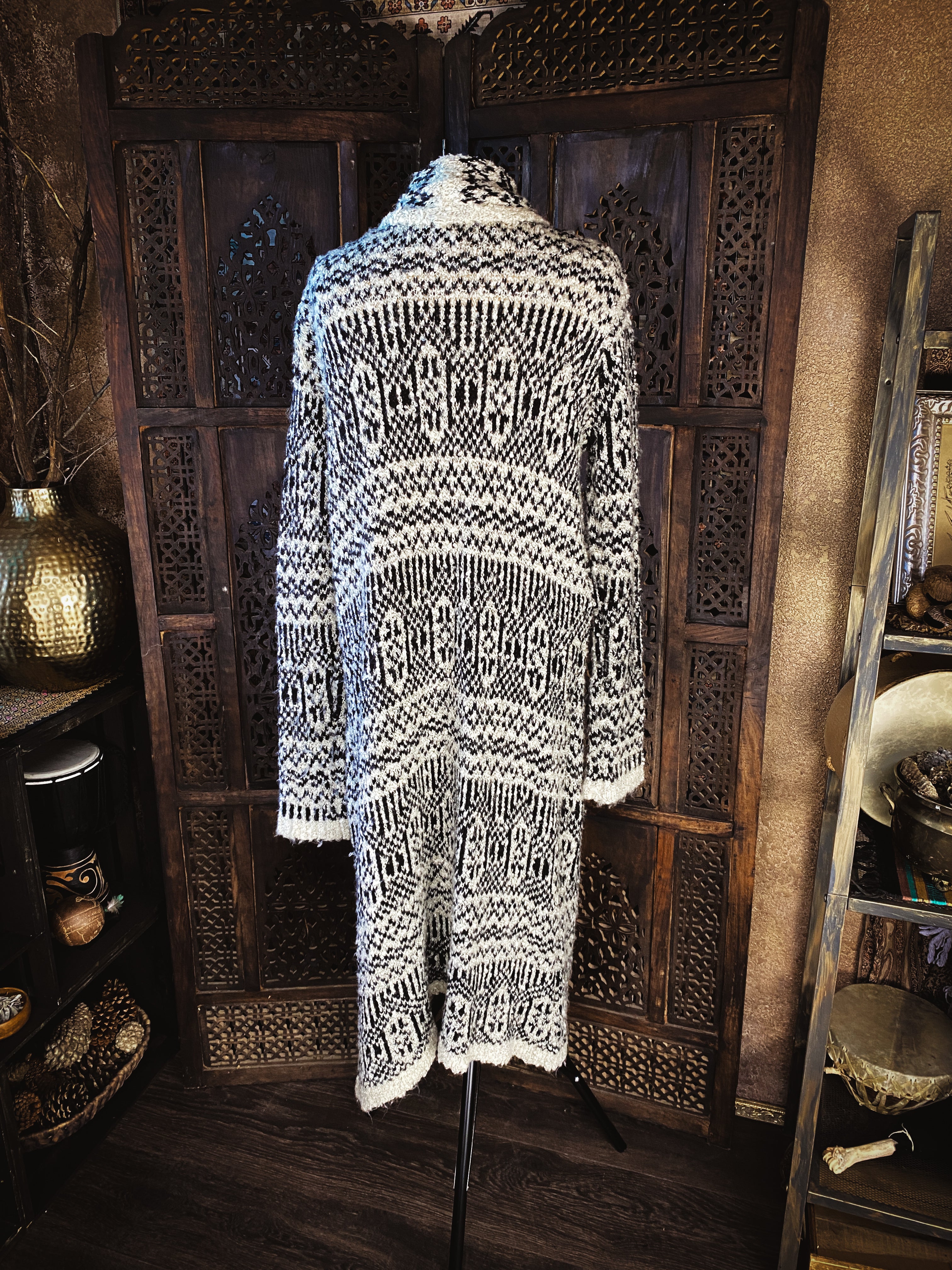 Tribal Pattern Sweater  - Size Medium