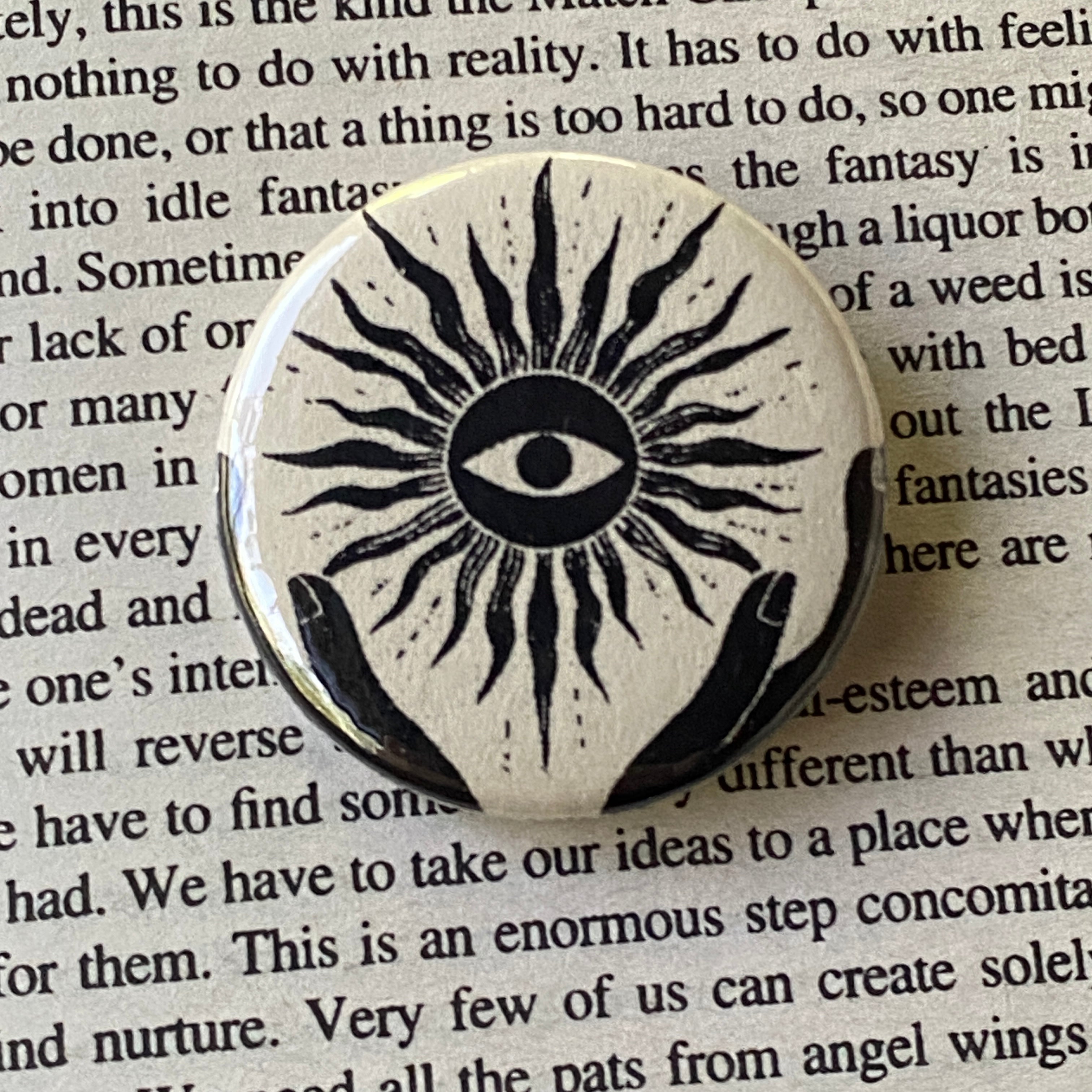Clarity - Hand Pressed Button/Pin - 1.5"