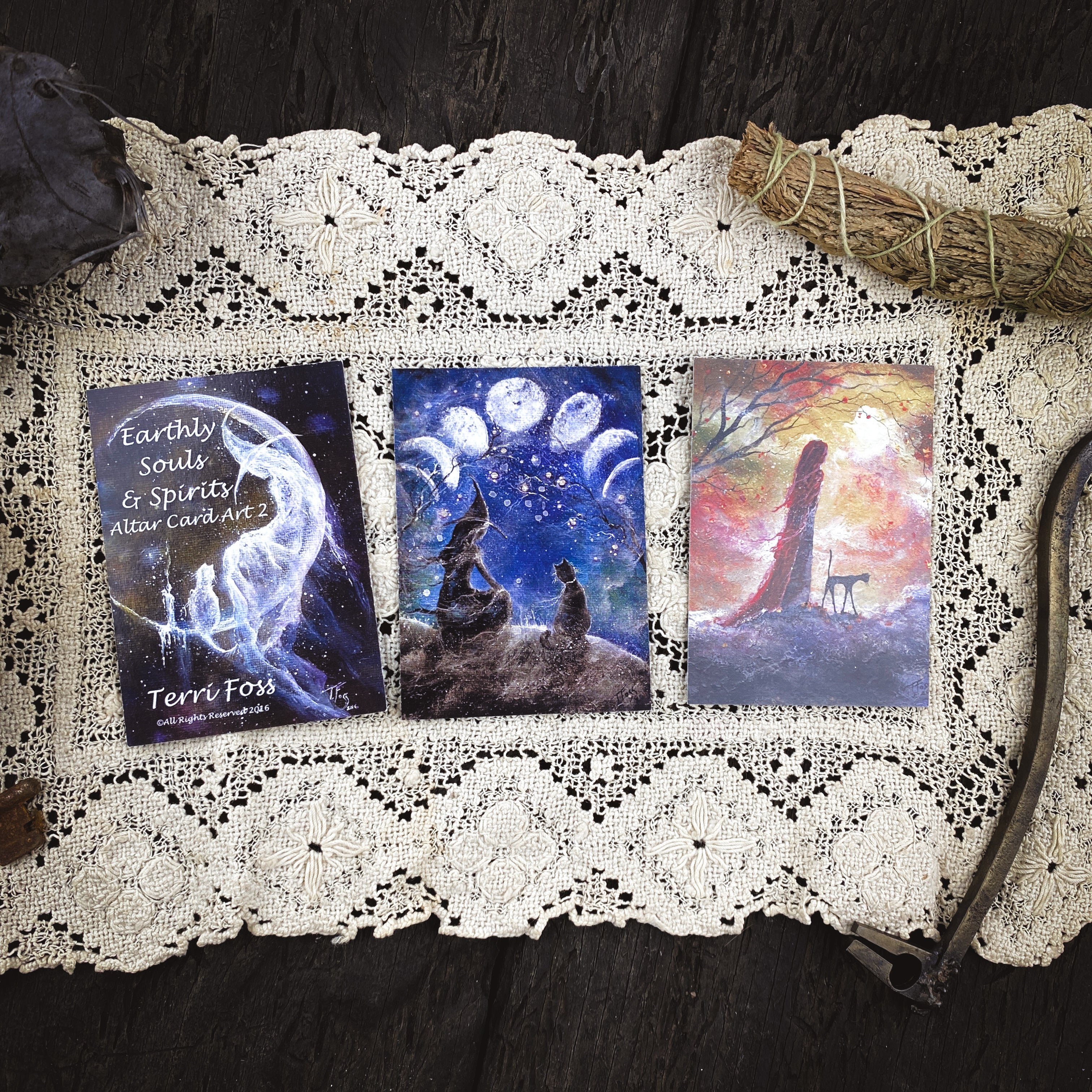 Earthly Souls and Spirits Altar Cards #2 by Terri Foss