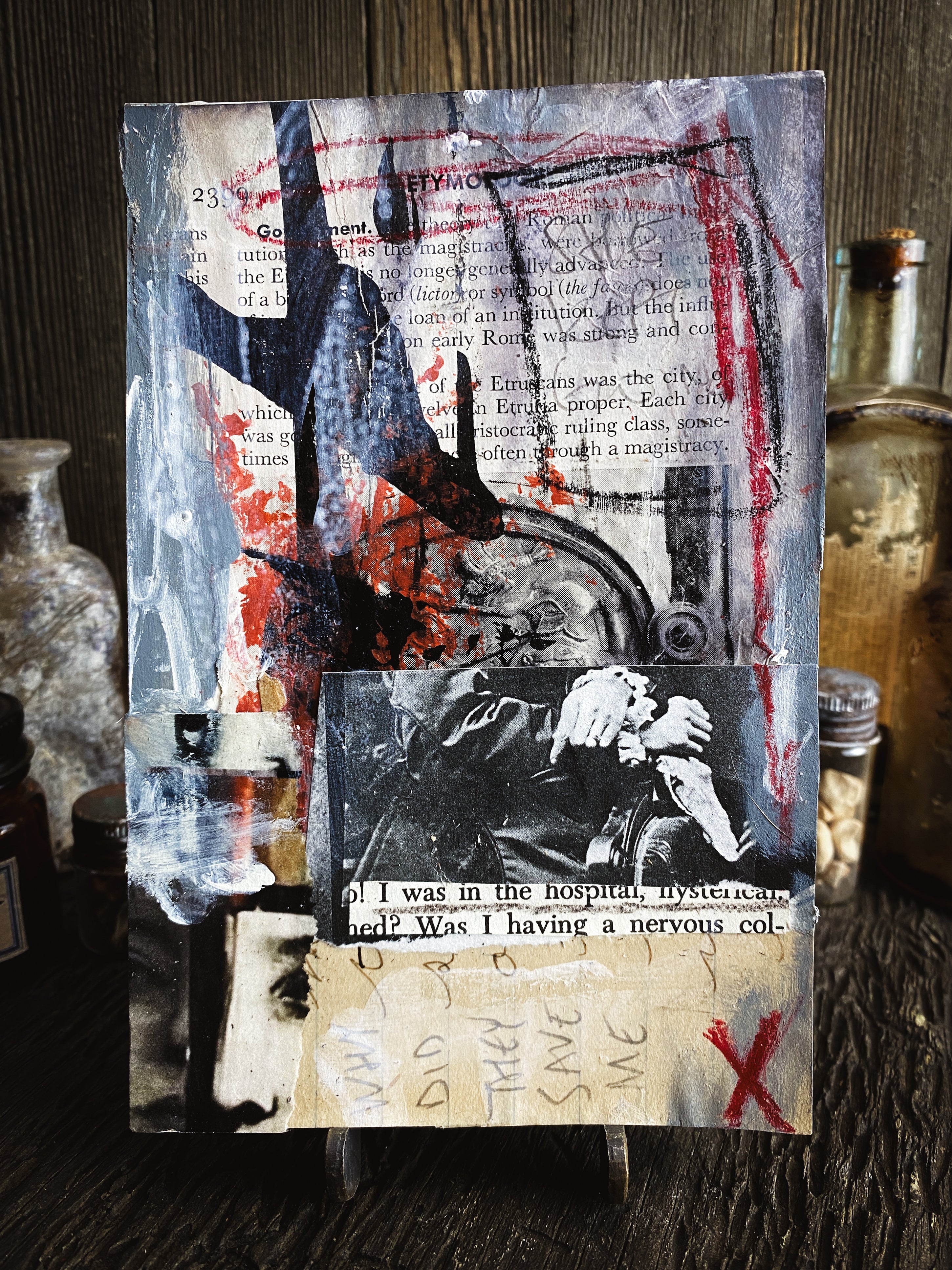 Kept Going - Original Mixed Media Collage