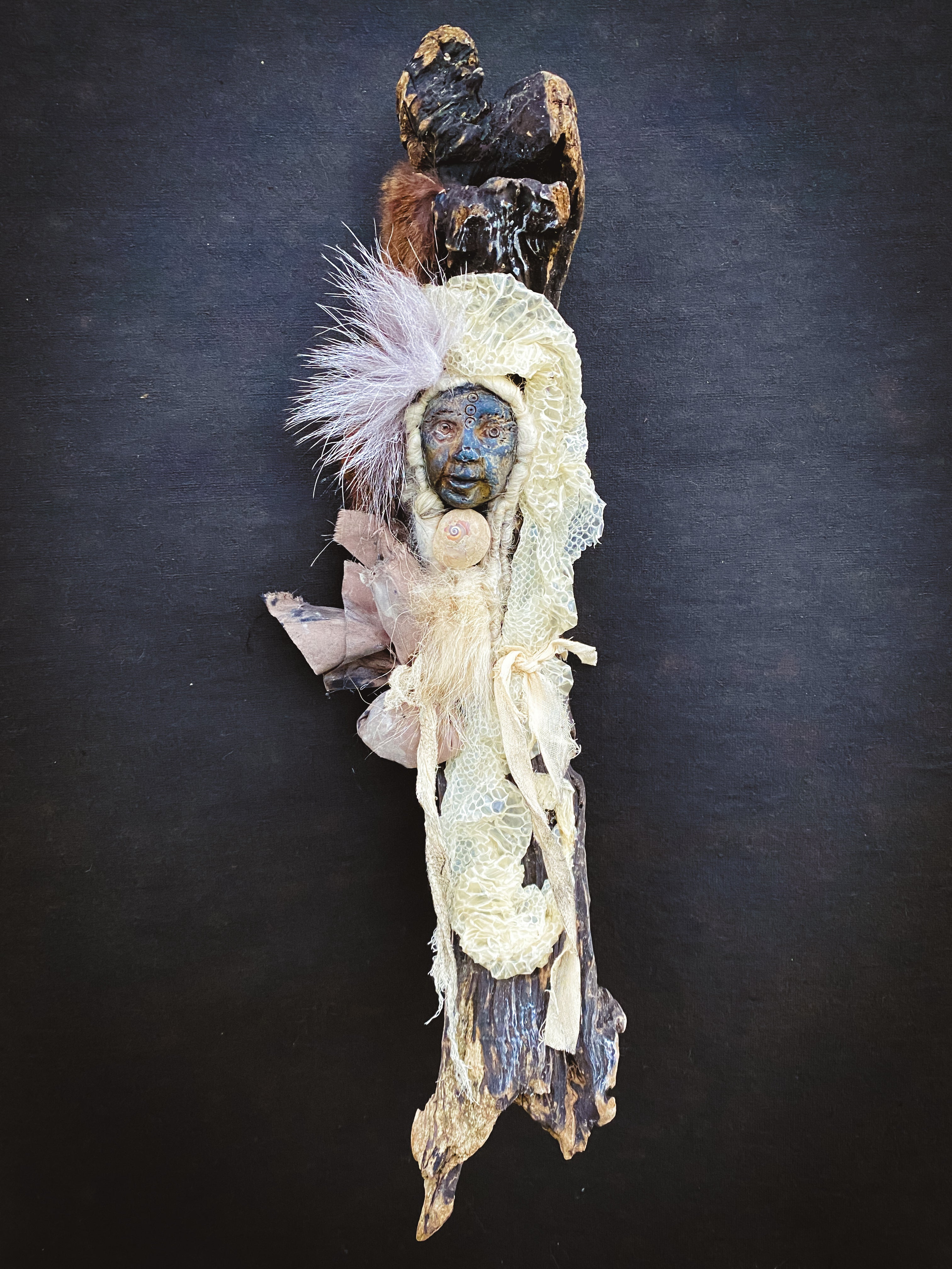 Nature Spirit Doll for Mystic Visions, Astral Journeys, Psychic Abilities + Clarity - Medicine Doll - JuJu Doll