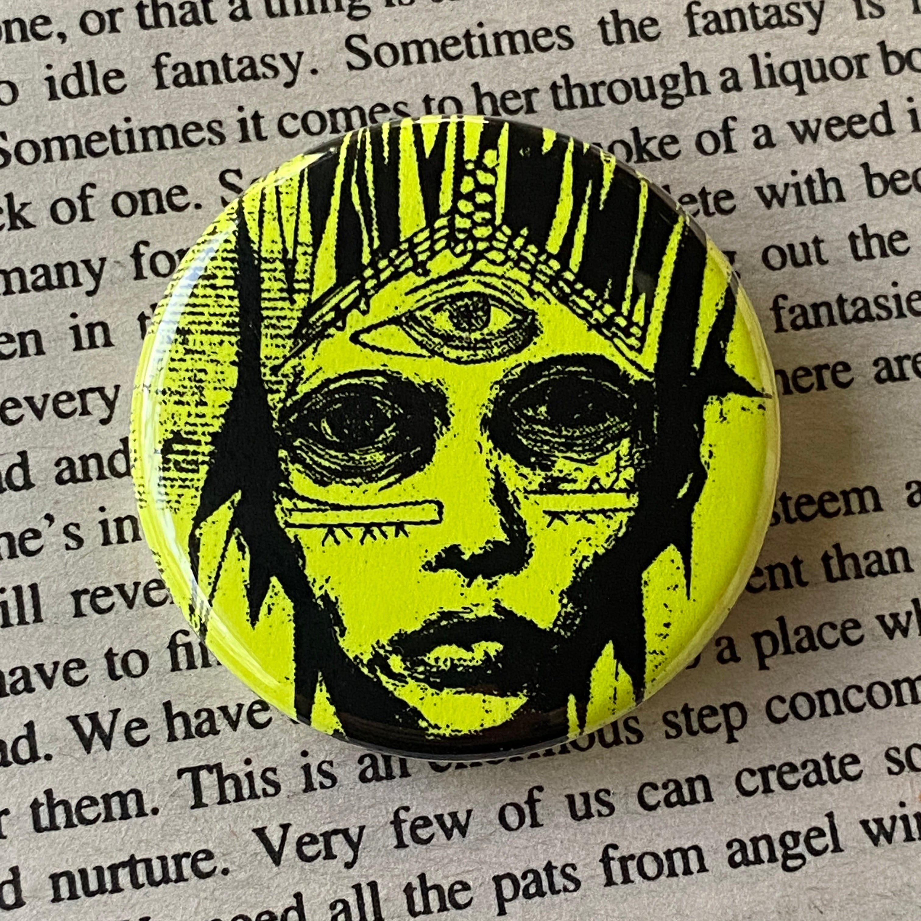 Third Eye - Hand Pressed Button/Pin - 1.5"