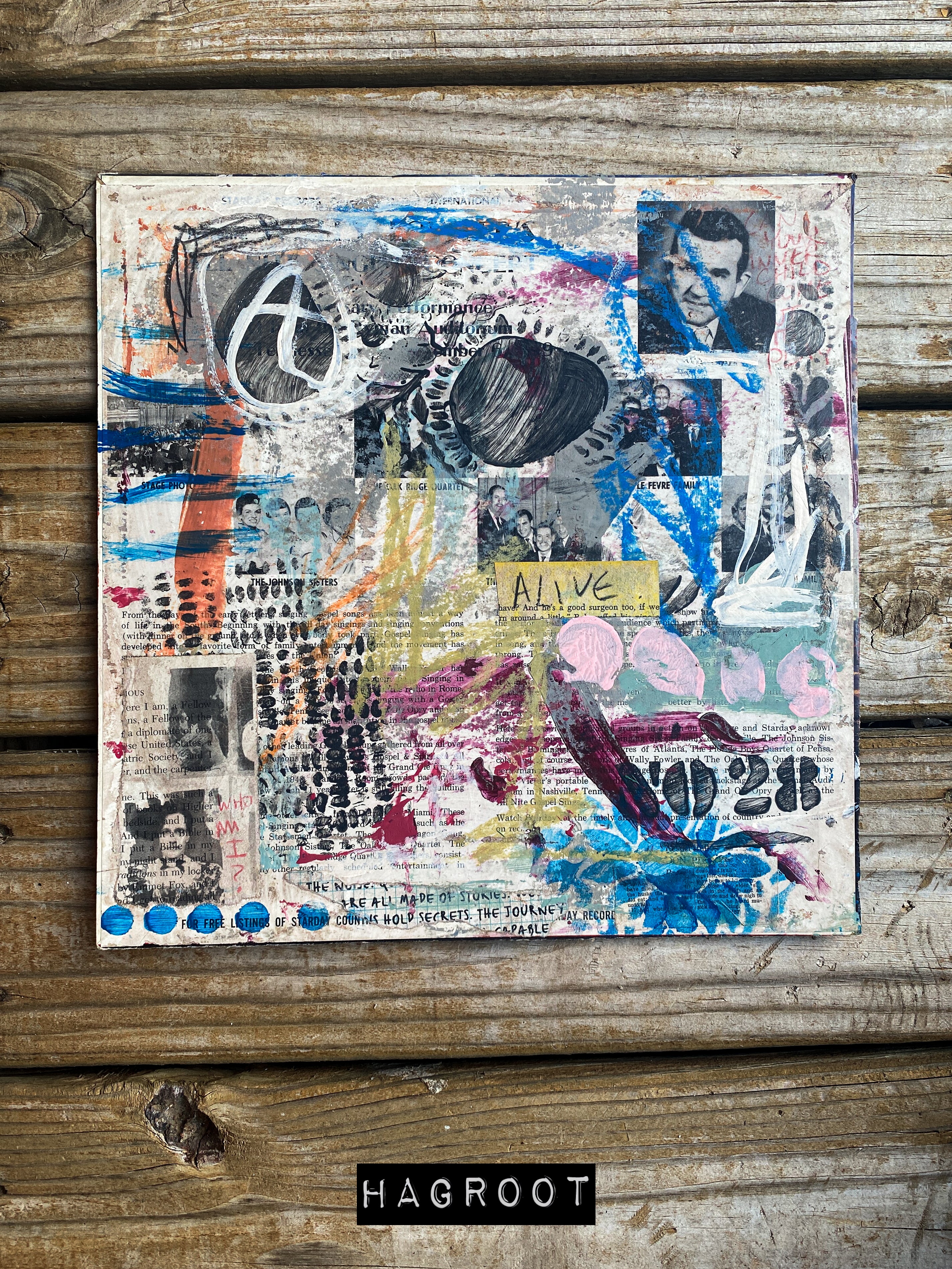 Alive - Original Mixed Media Abstract Collage