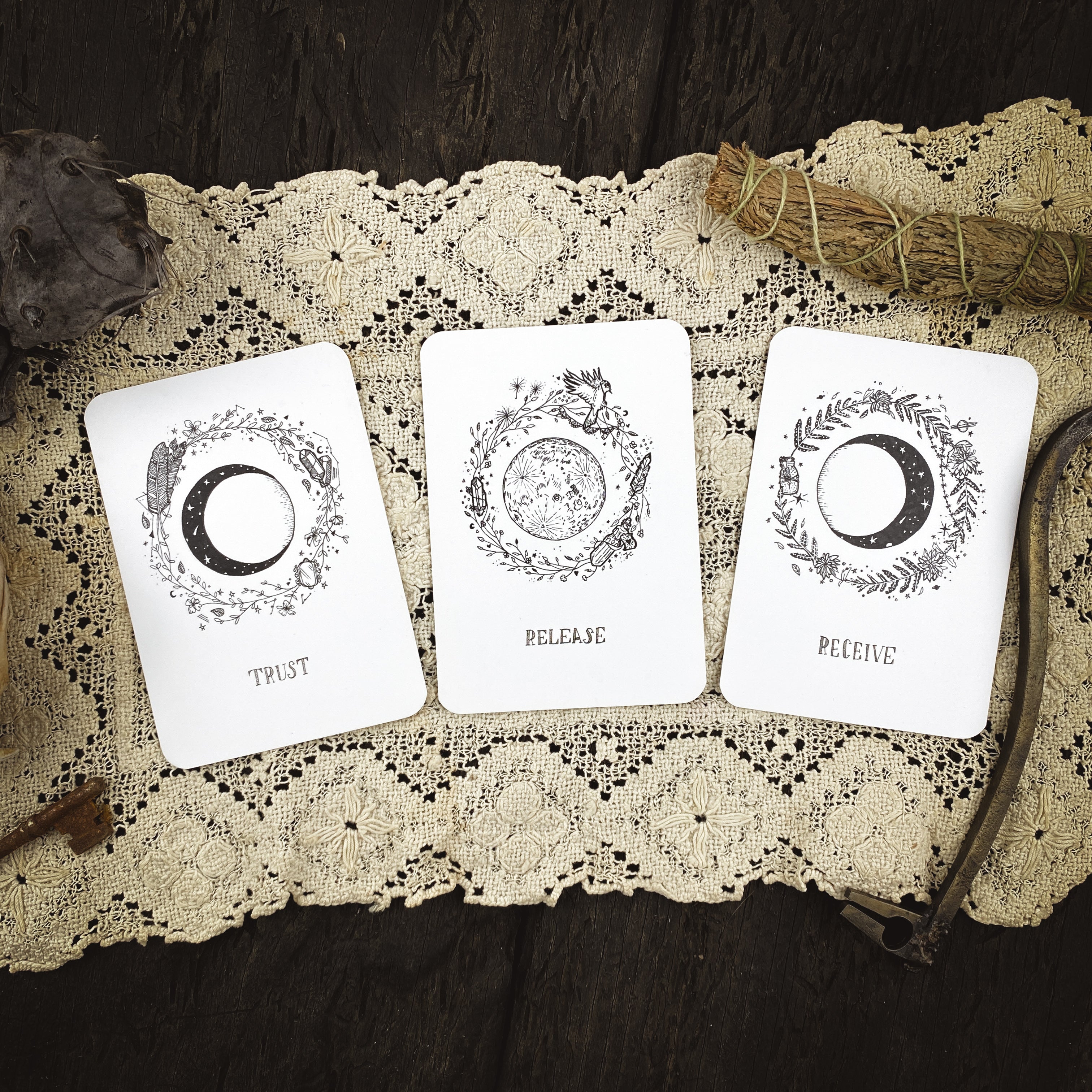 Moon Phase Oracle Deck by The Moon Journal