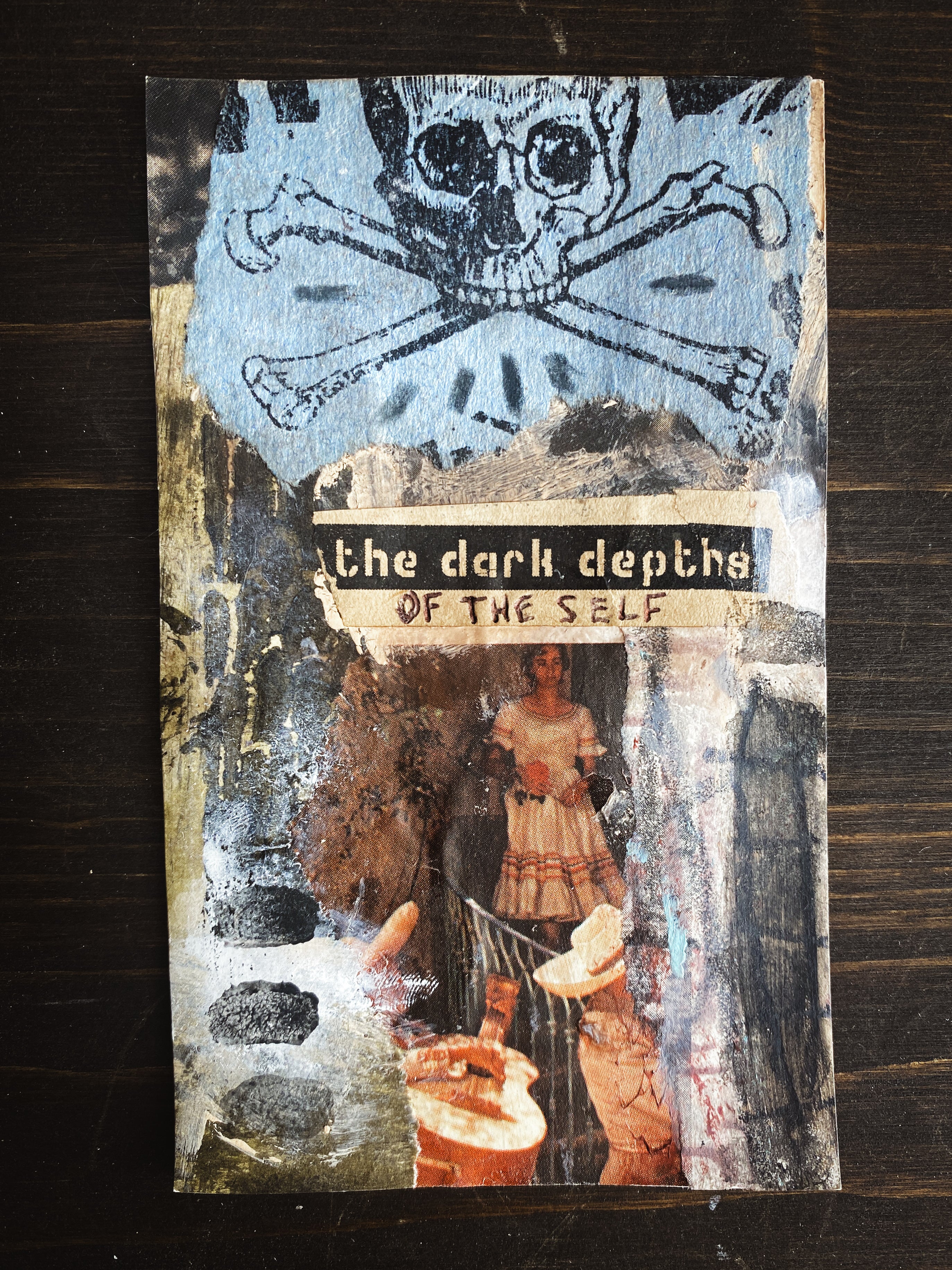 Dark Depths - Original Mixed Media Collage