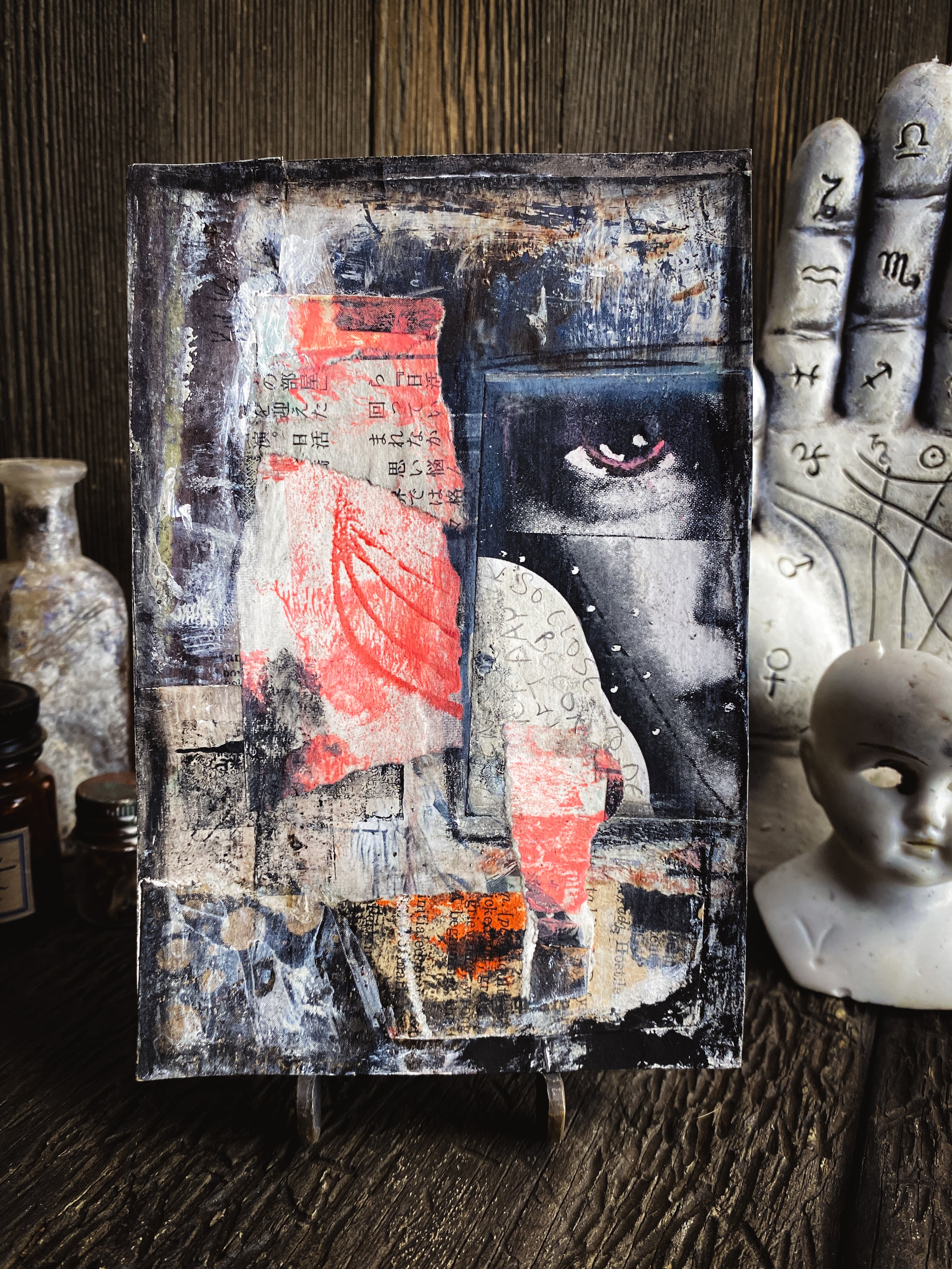 So Close - Original Mixed Media Collage