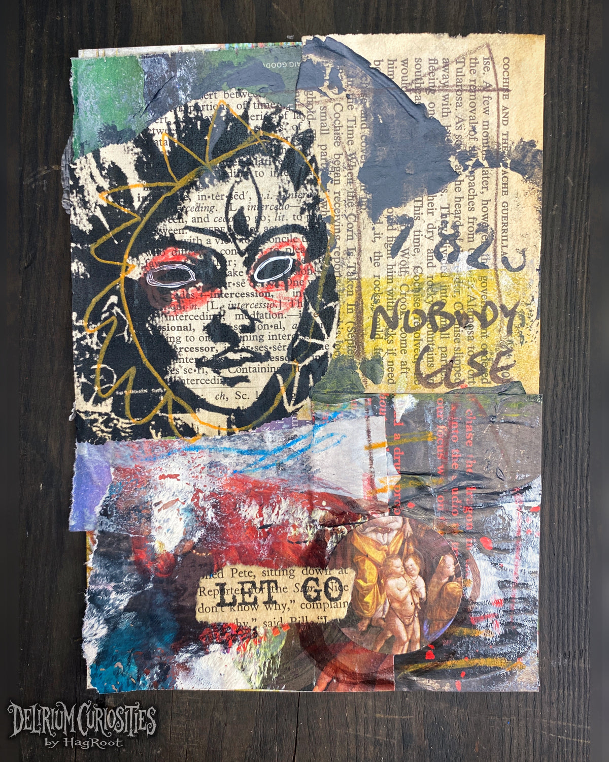 Let Go - Original Mixed Media Collage