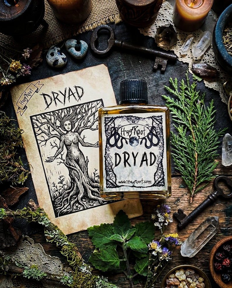 DRYAD-(Cypress. Cedar, Vetiver, Patchouli, Wildflowers)-Perfume, Cologne, Anointing, Ritual Oil