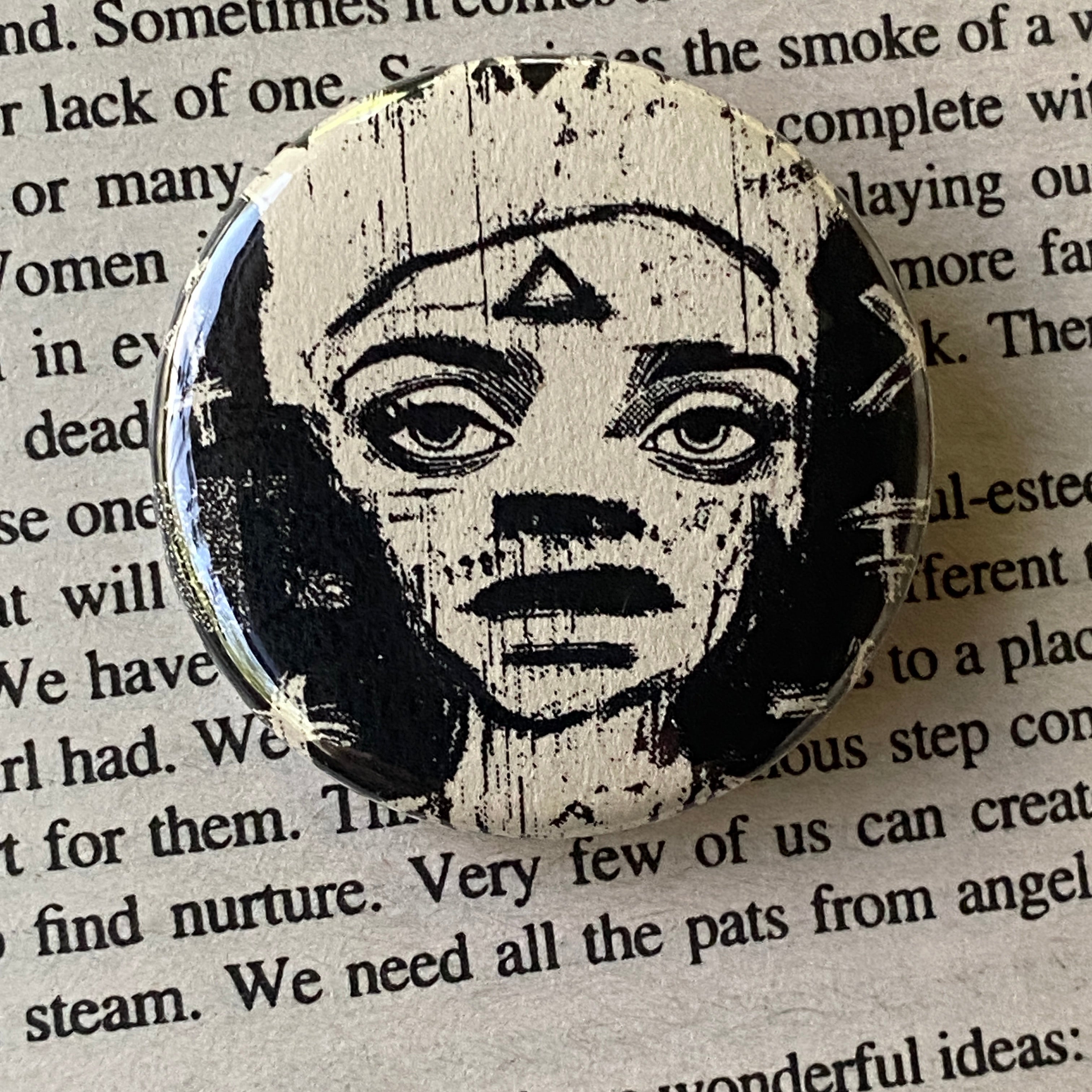 Outsider - Hand Pressed Button/Pin - 1.5"