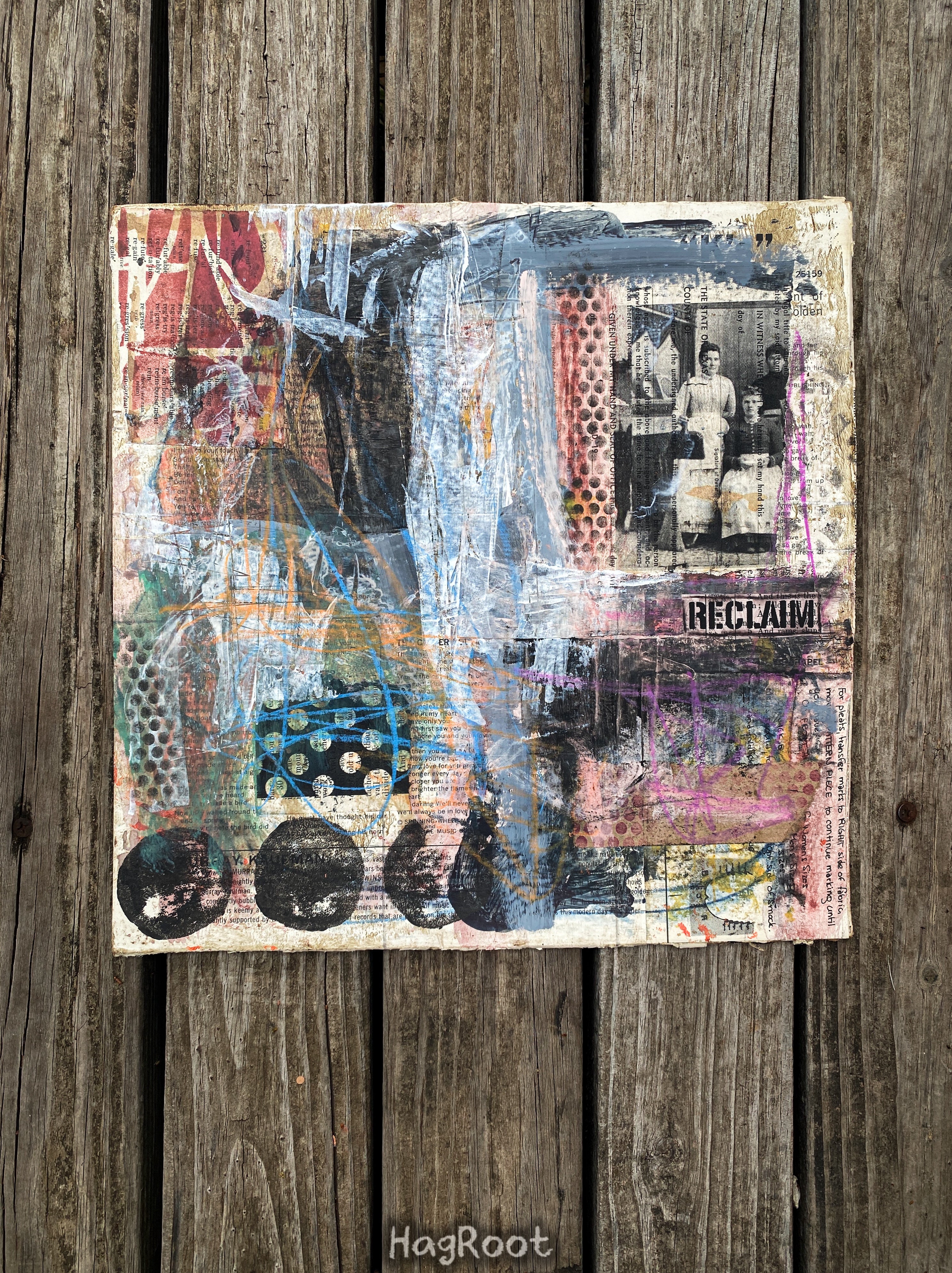 Reclaim - Original Mixed Media Collage