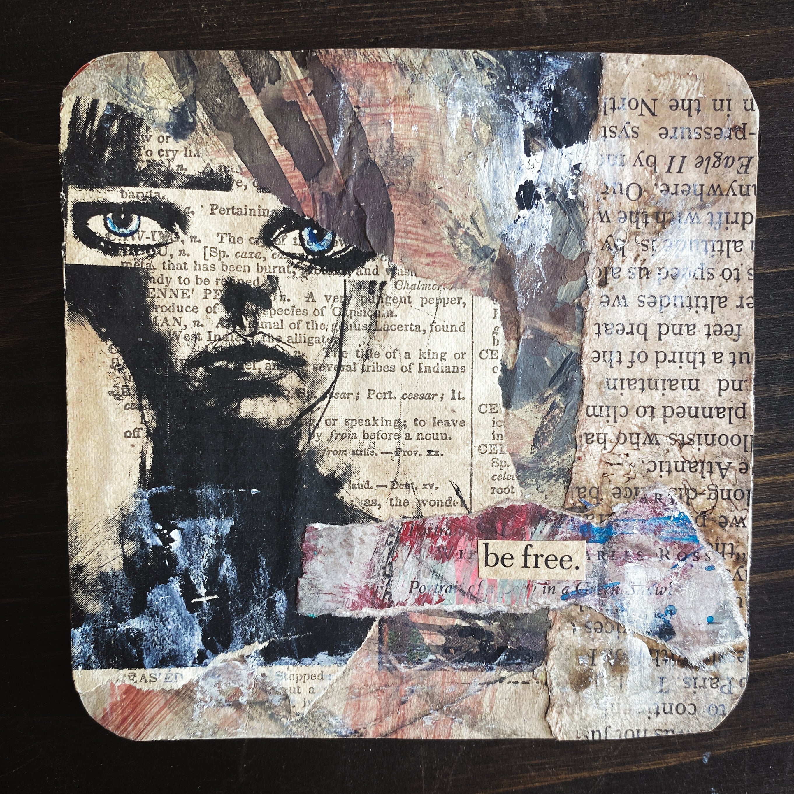 Be Free - Original Mixed Media Collage