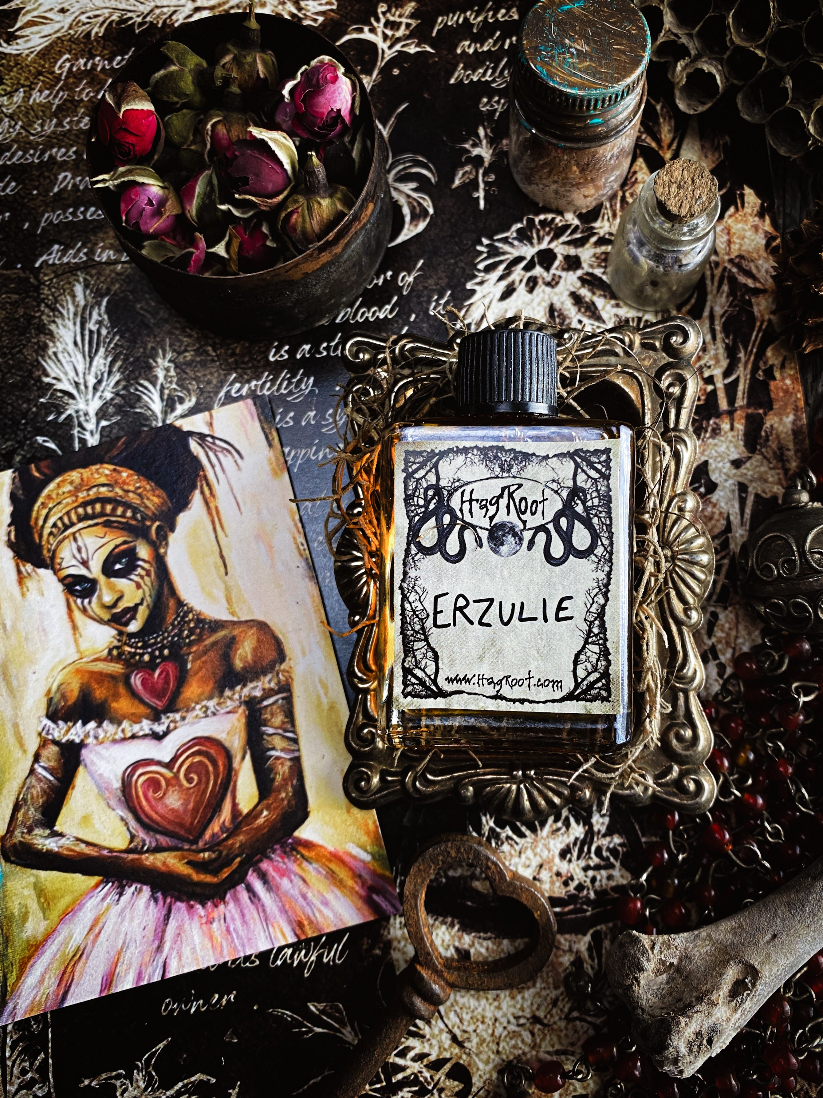 ERZULIE-(Patchouli, Hay, Sandalwood, Smoked Wood, Jasmine, Rose, Spicy