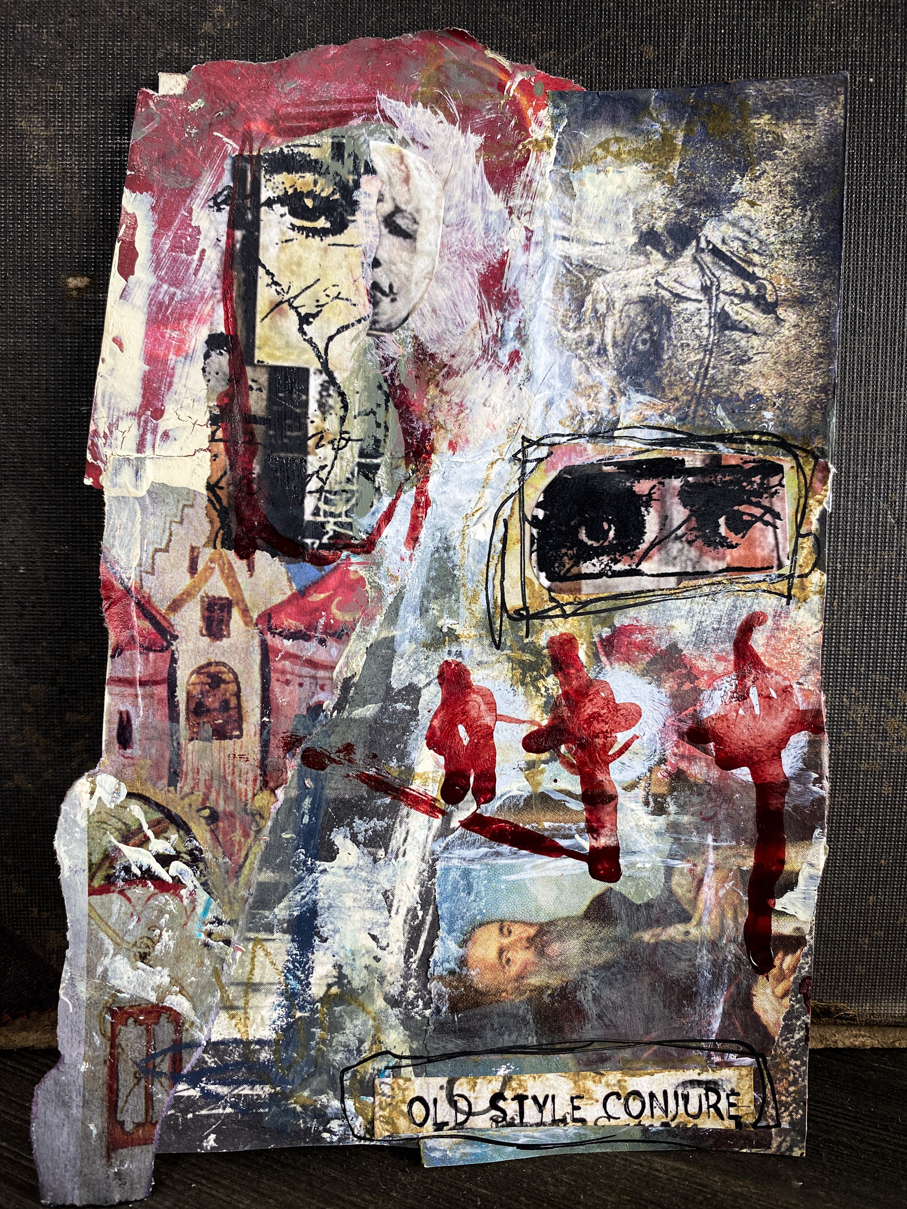 Old Style Conjure - Original Mixed Media Collage