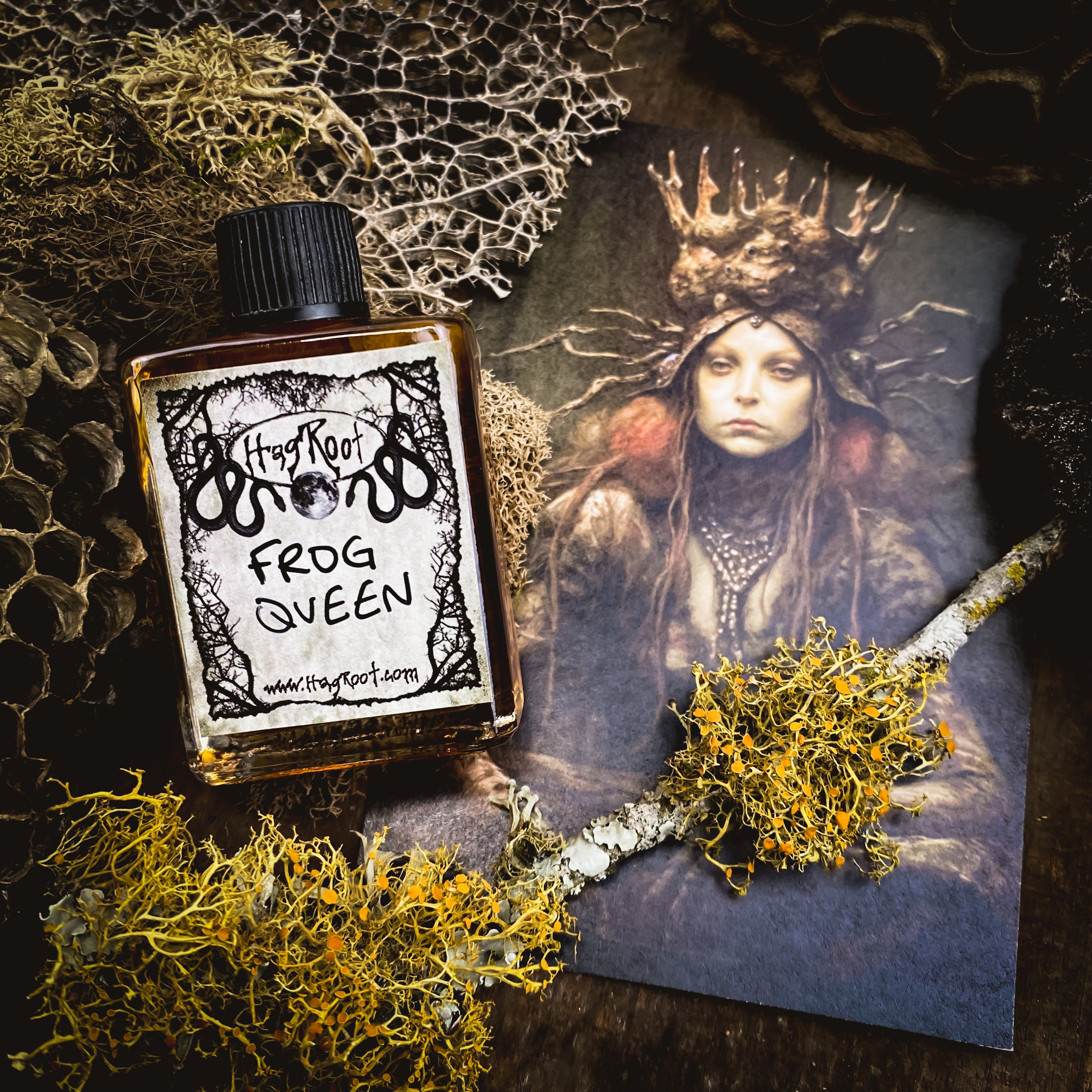 FROG QUEEN-(Water Lily, Vanilla, Cedar, Sandalwood, Champaka Flowers, Vetiver, Labdanum, Cypress)-Perfume, Cologne, Anointing, Ritual Oil