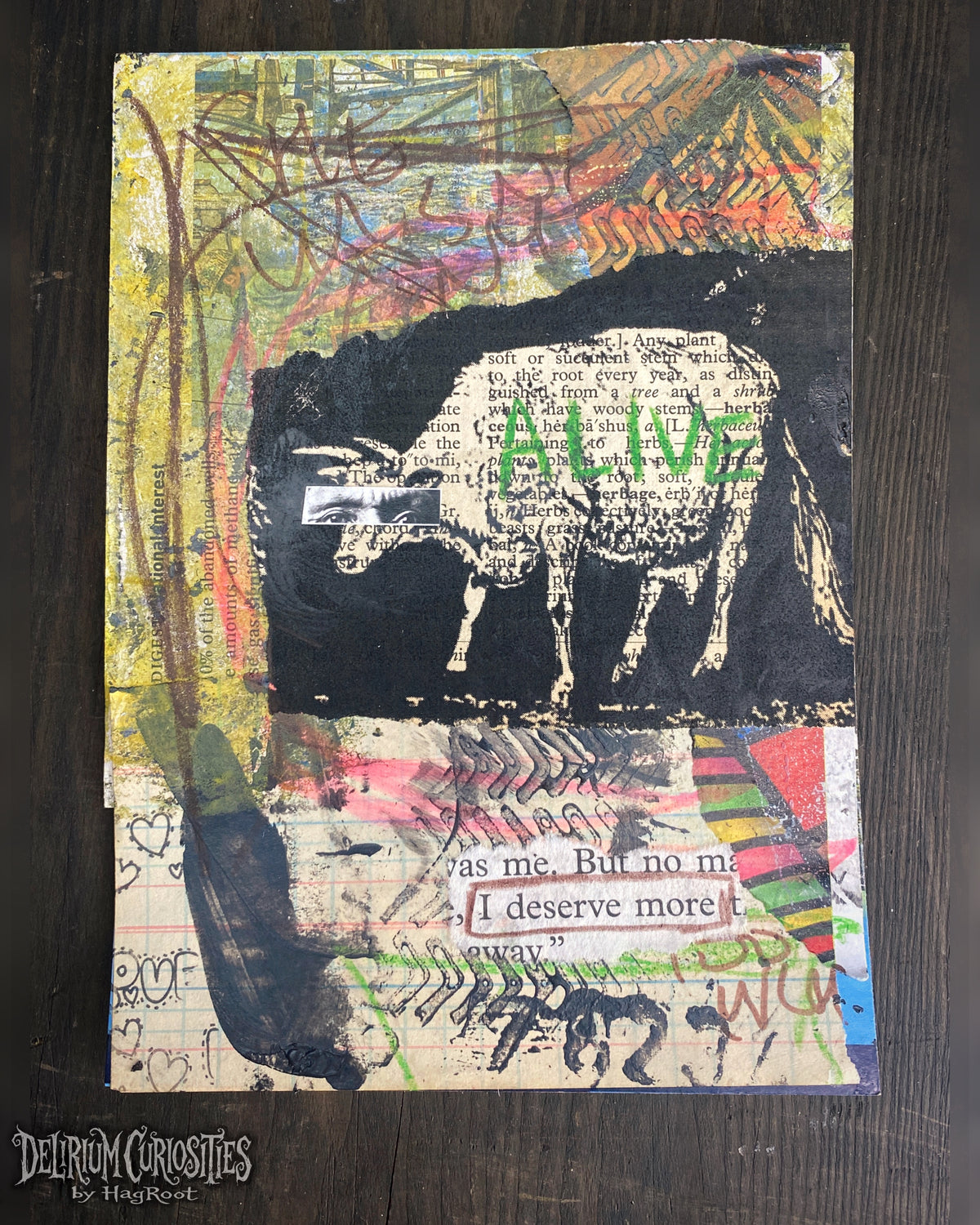 Deserve More - Original Mixed Media Collage