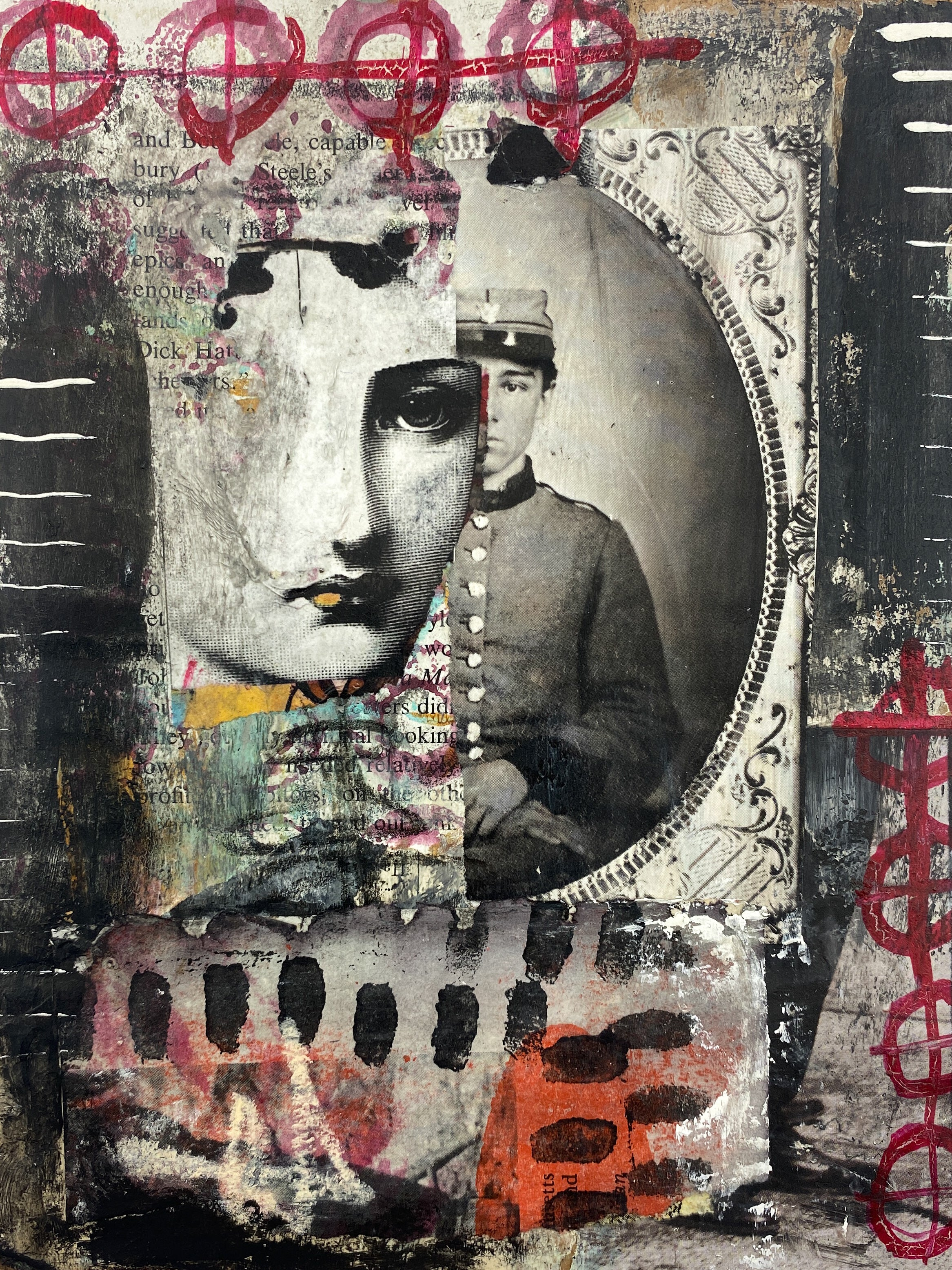 Repression - Original Mixed Media Collage