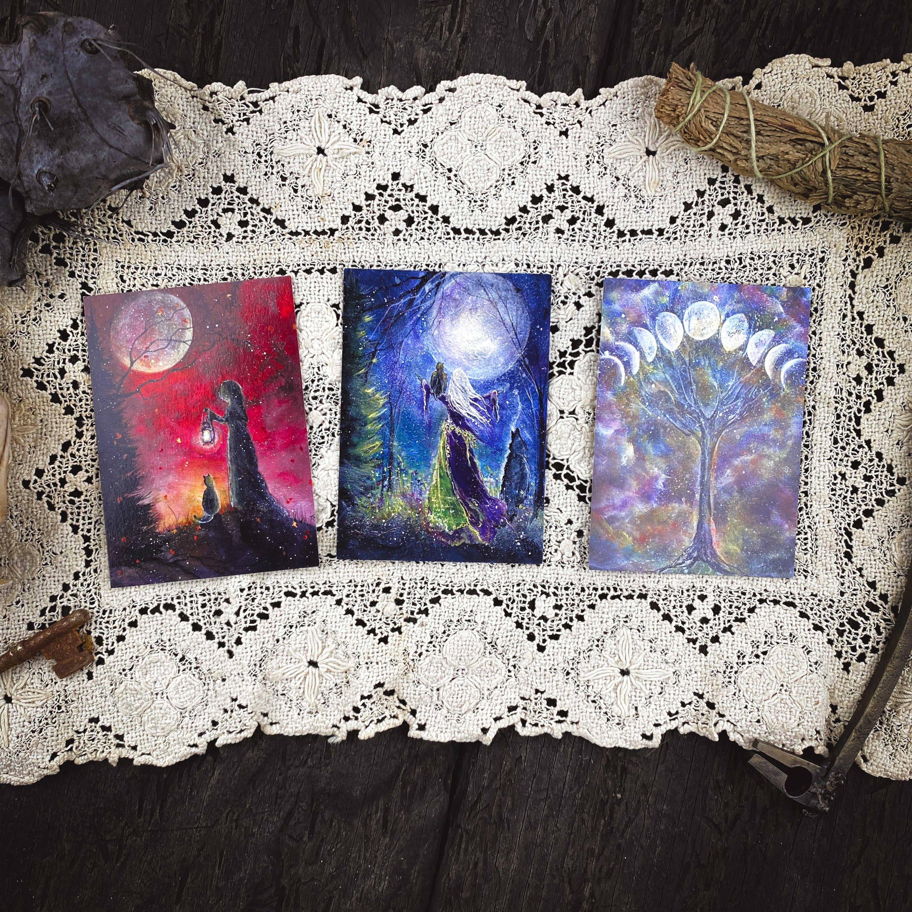 Earthly Souls and Spirits Altar Cards #1 by Terri Foss