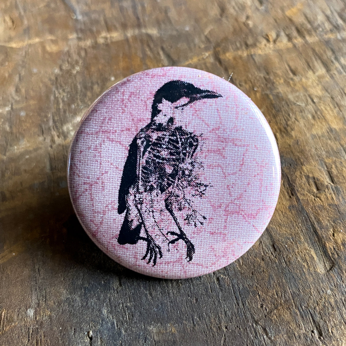Spirit Bird - Hand Pressed Button/Pin - 1.5