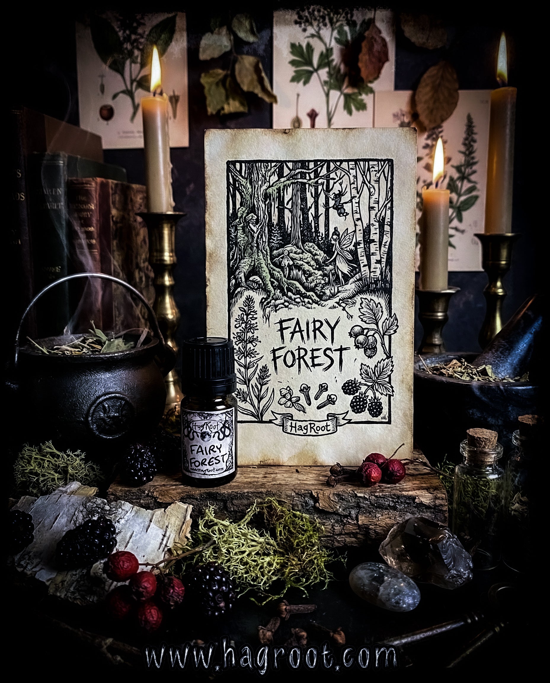 FAIRY FOREST-(Birch, Hyssop, Moss, Hawthorn Berry, Clove, Blackberry)-Perfume, Cologne, Anointing, Ritual Oil