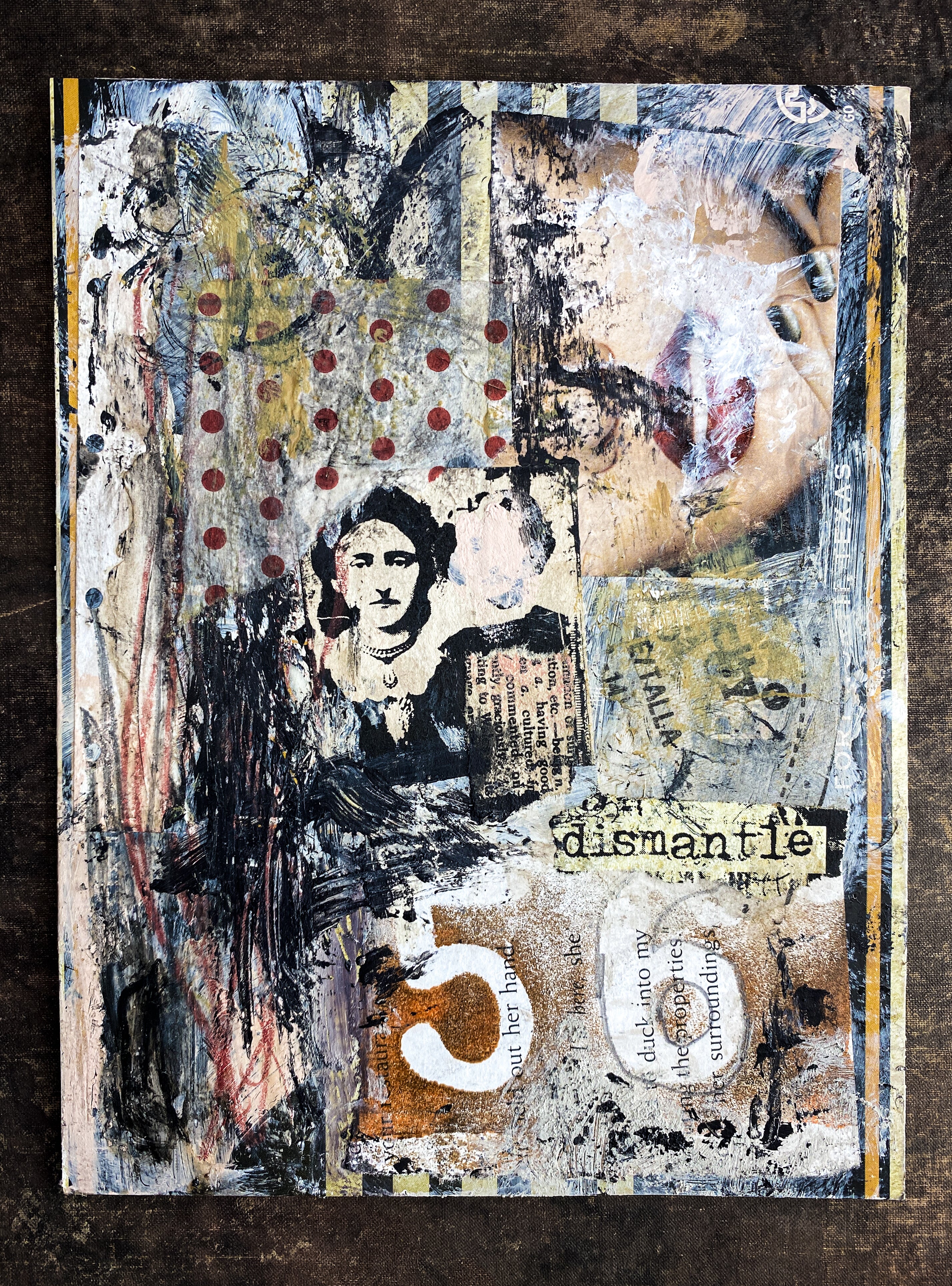 Dismantle - Original Mixed Media Collage