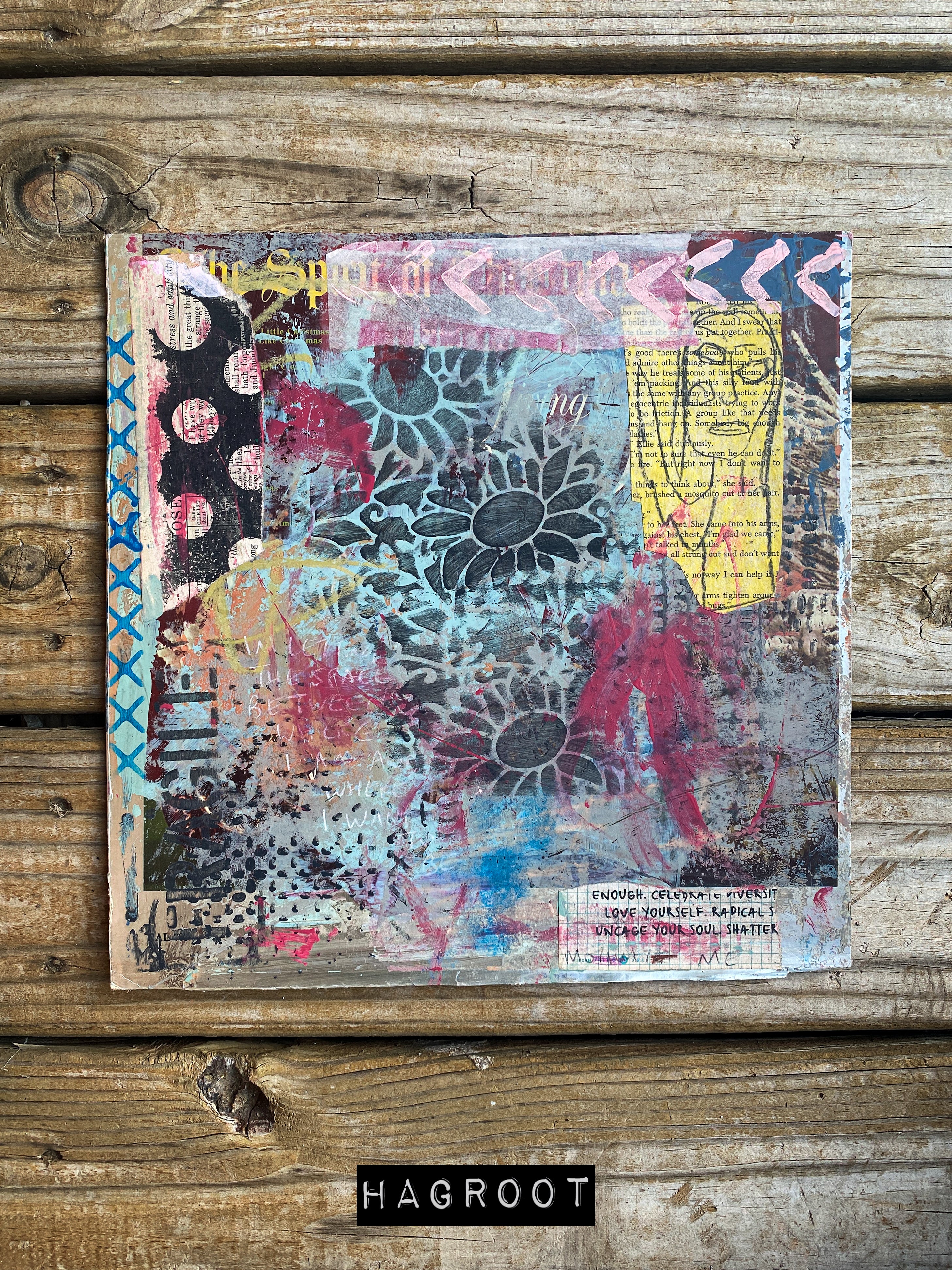 Love Yourself - Original Mixed Media Abstract Collage