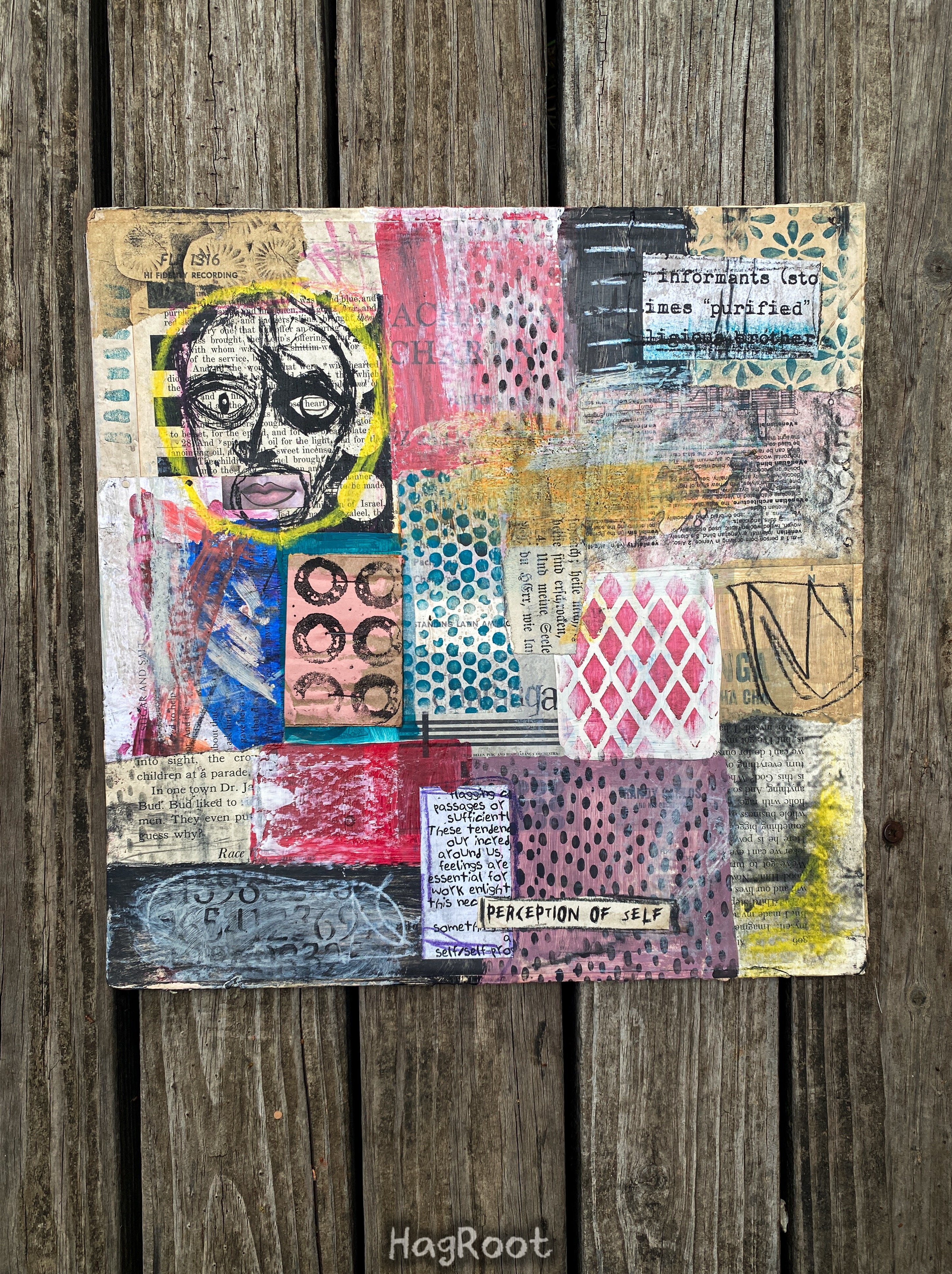 Perception of Self - Original Mixed Media Collage