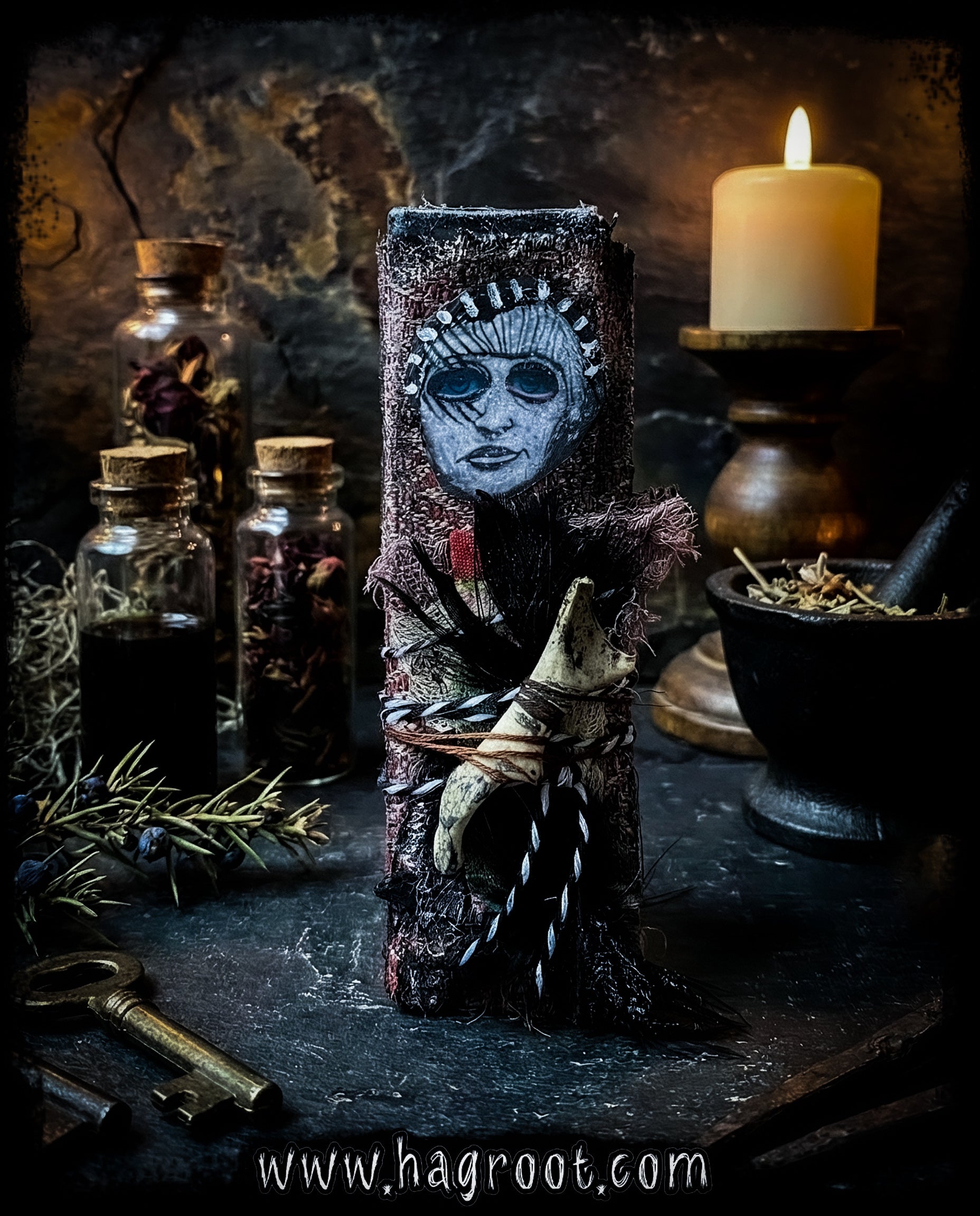 The Shadow Worker - Art Doll, Medicine Doll, Spirit Doll