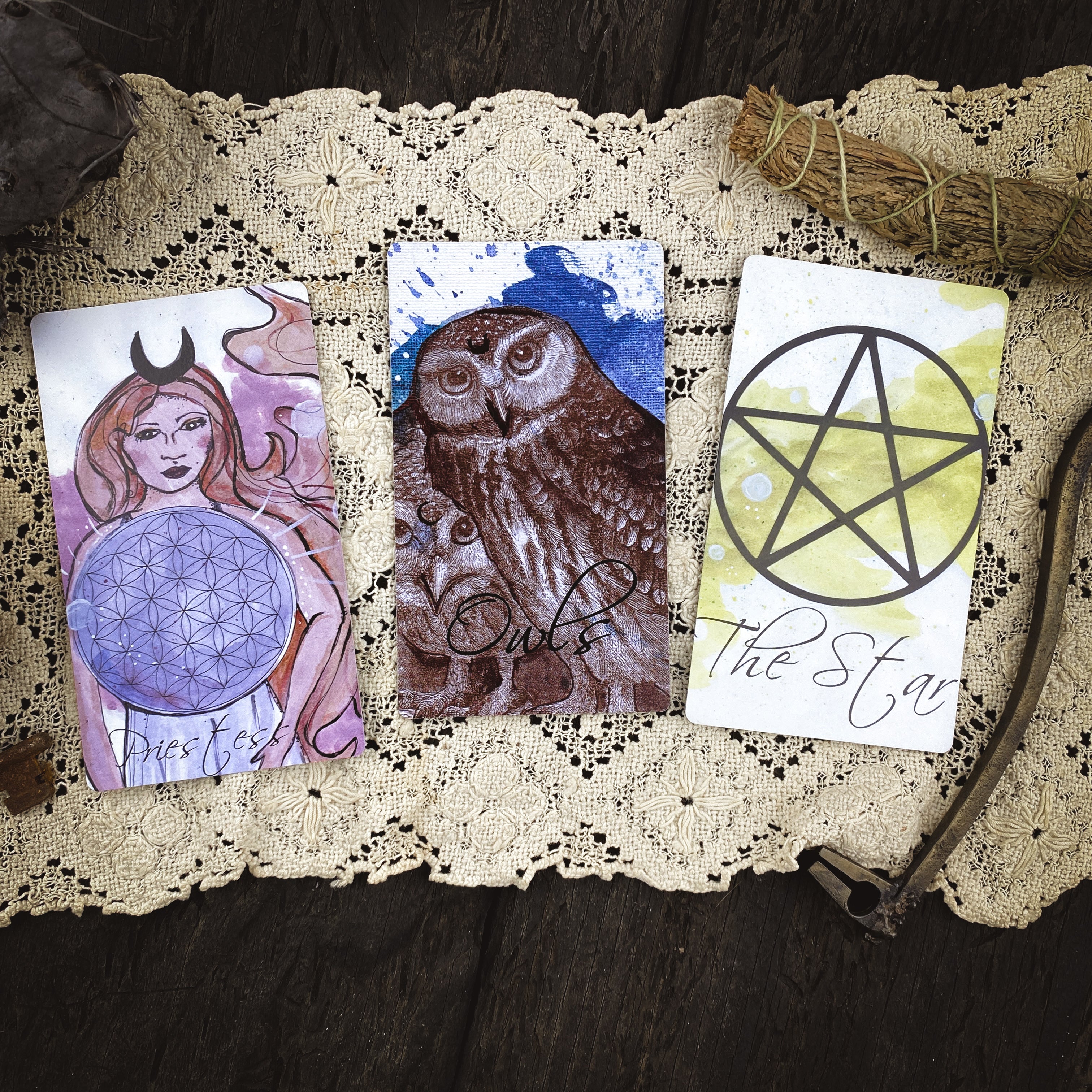 Tarot in Thyme Indie Oracle Deck by Karen Thyme aka Witch of the North