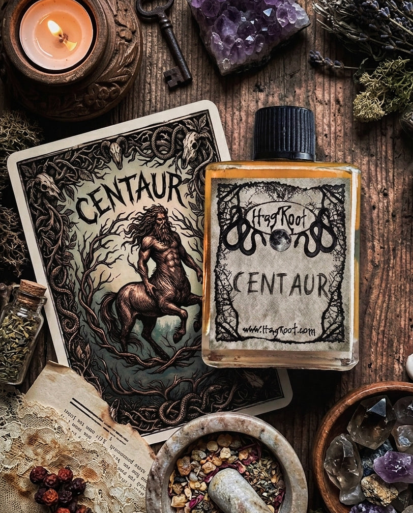 CENTAUR-(Cedar, Vanilla, Galbanum, Vetiver, Cardamom, Sandalwood, Myrrh, Musk)-Perfume, Cologne, Anointing, Ritual Oil