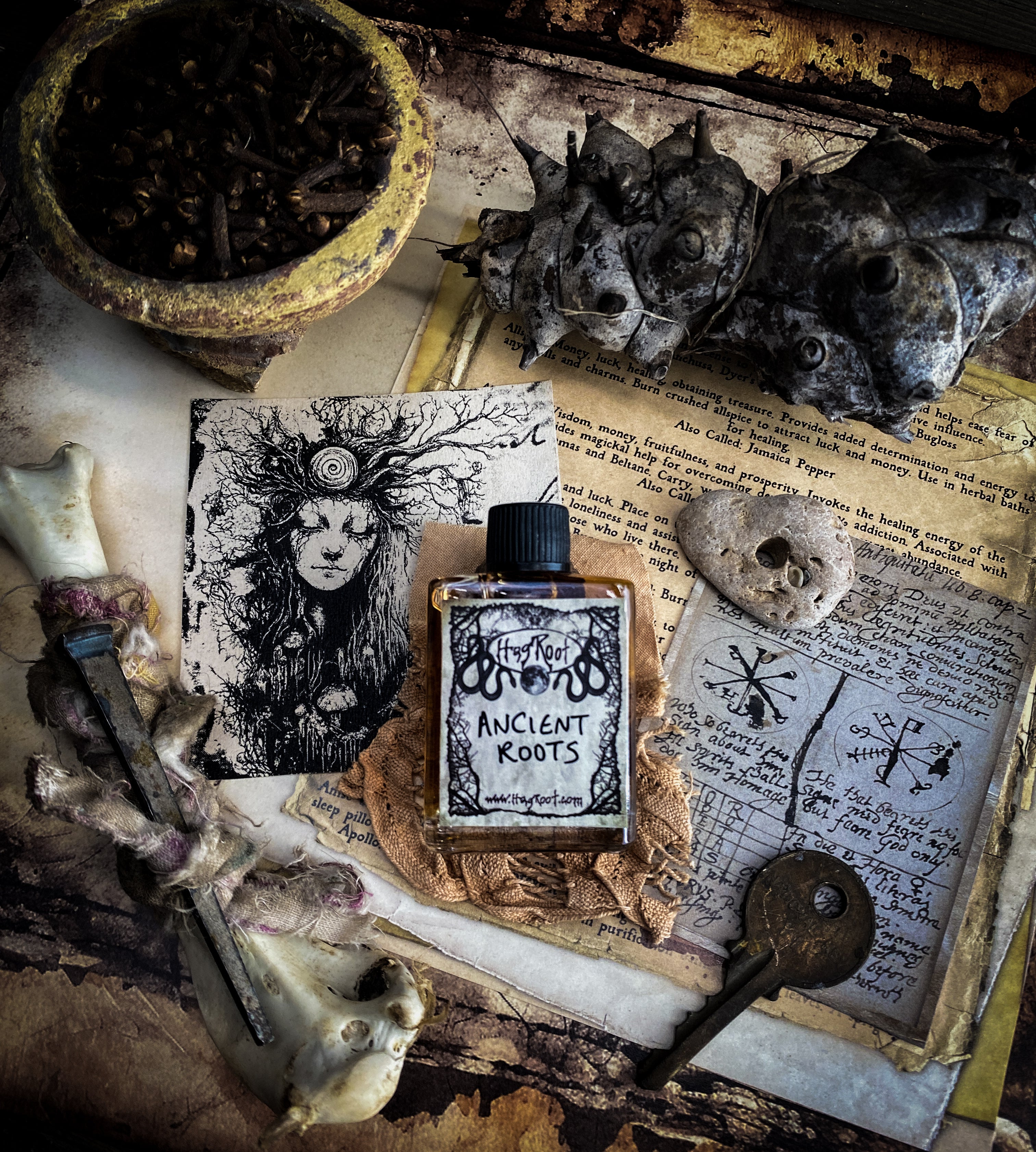 ANCIENT ROOTS-(Vetiver, Tonka Bean, Patchouli, Myrrh, Cedar, Oakmoss, Cardamom, Pine)-Perfume, Cologne, Anointing, Ritual Oil