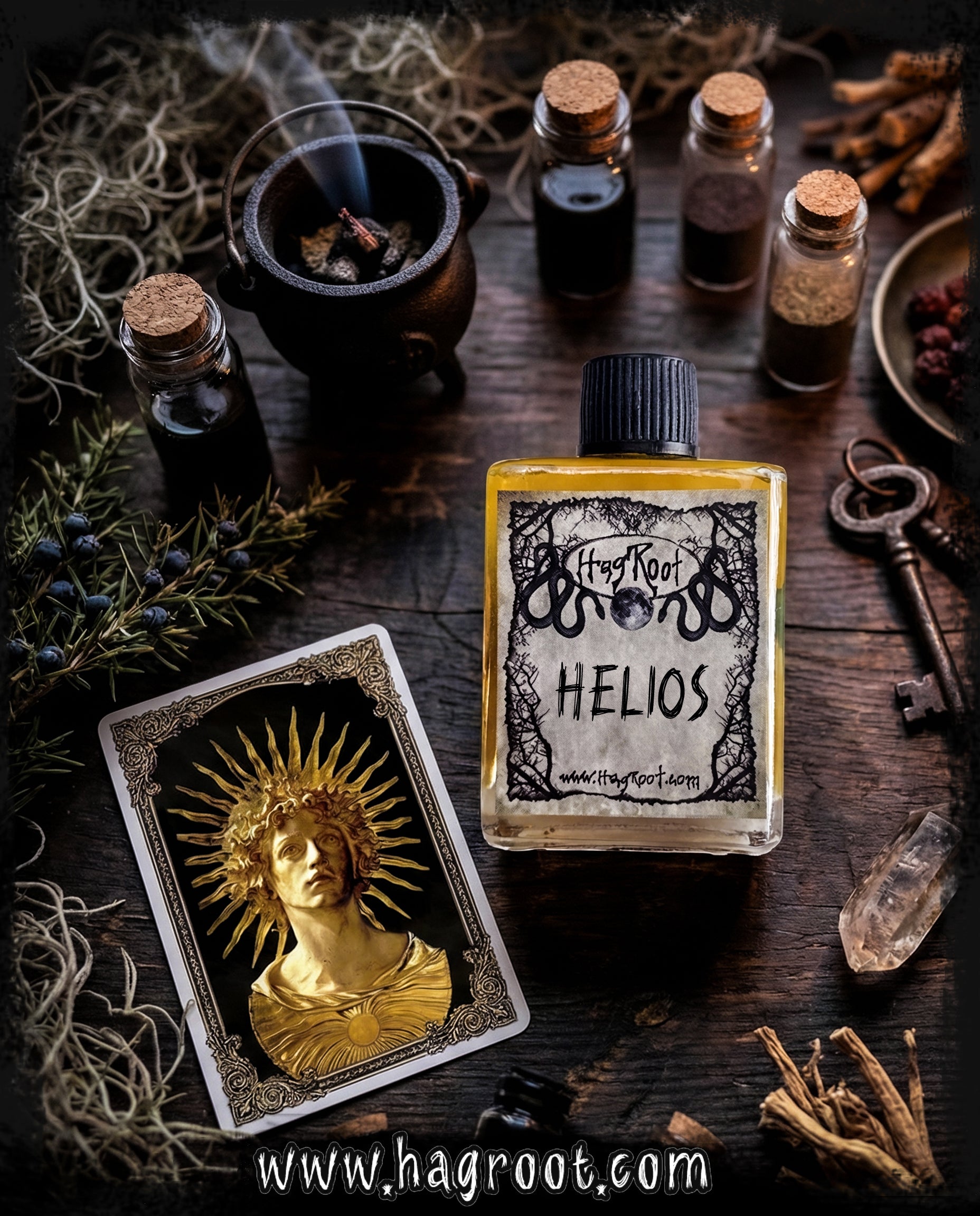 HELIOS (Sandalwood, Guiac Wood, Heliotrope, Tonka Bean, Aged Bourbon, Vanilla, Musk, Bergamot)-Perfume, Cologne, Anointing, Ritual Oil